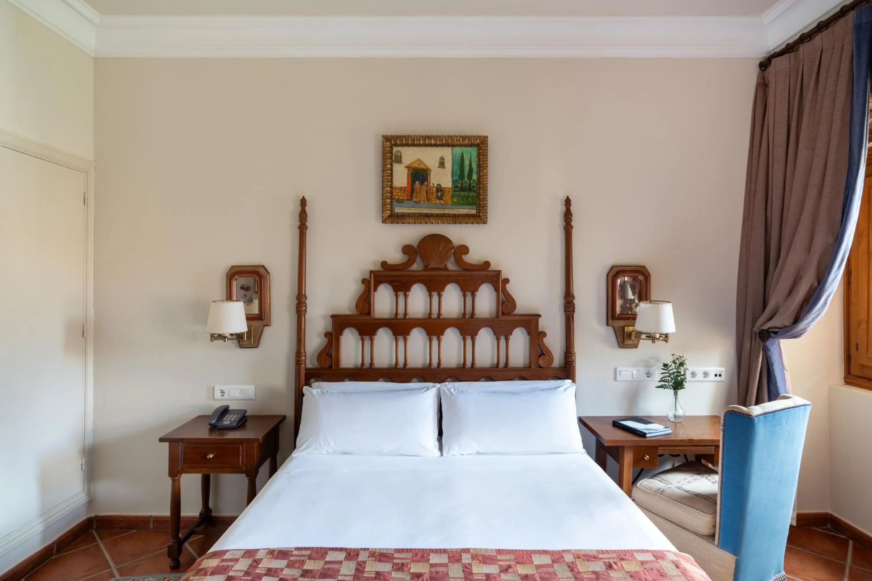 Bed in Parador de Sto. Domingo Bernardo de Fresneda