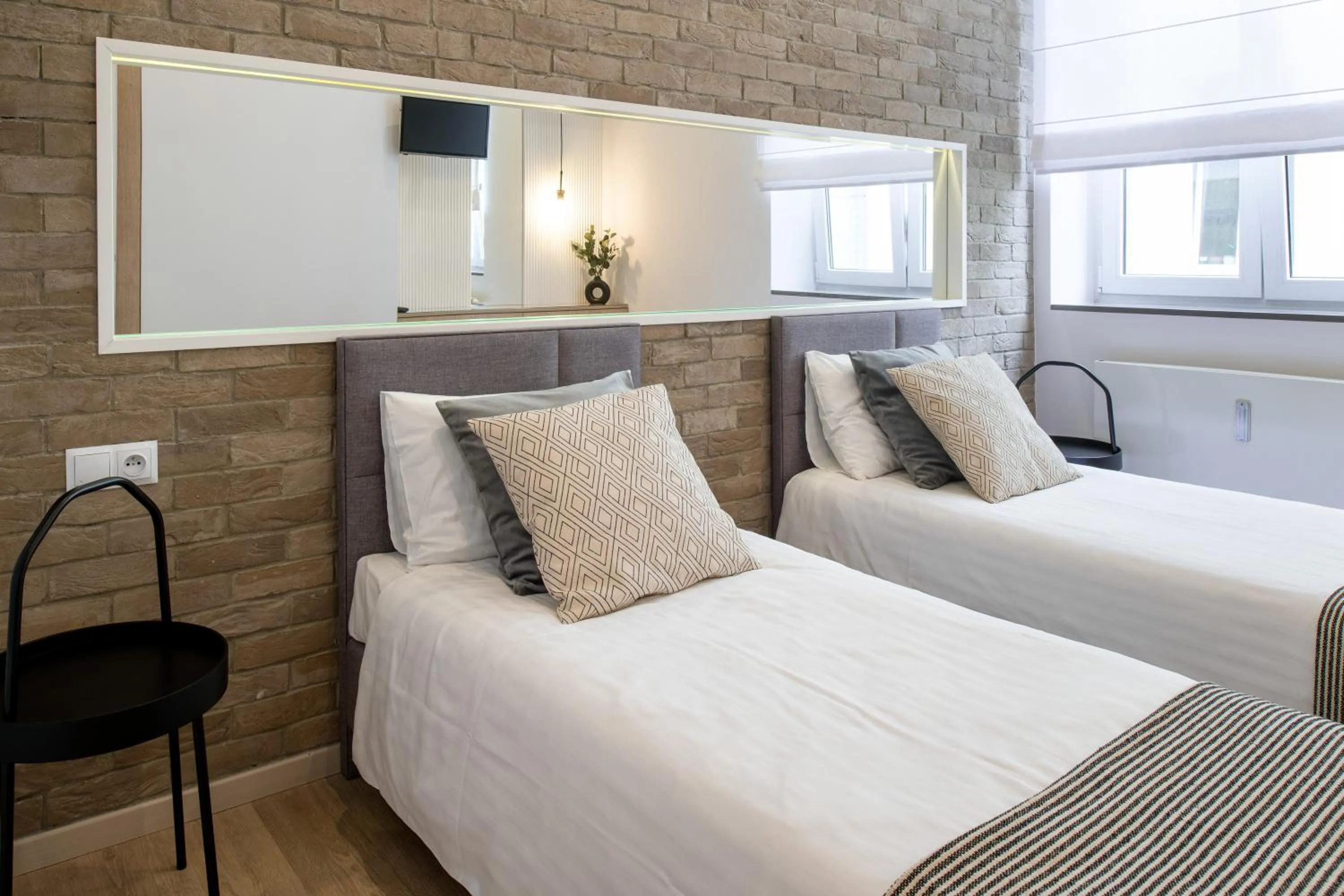 Bed in Beautiful Apartment with 2 bedrooms for 7 guests, Jewish District
