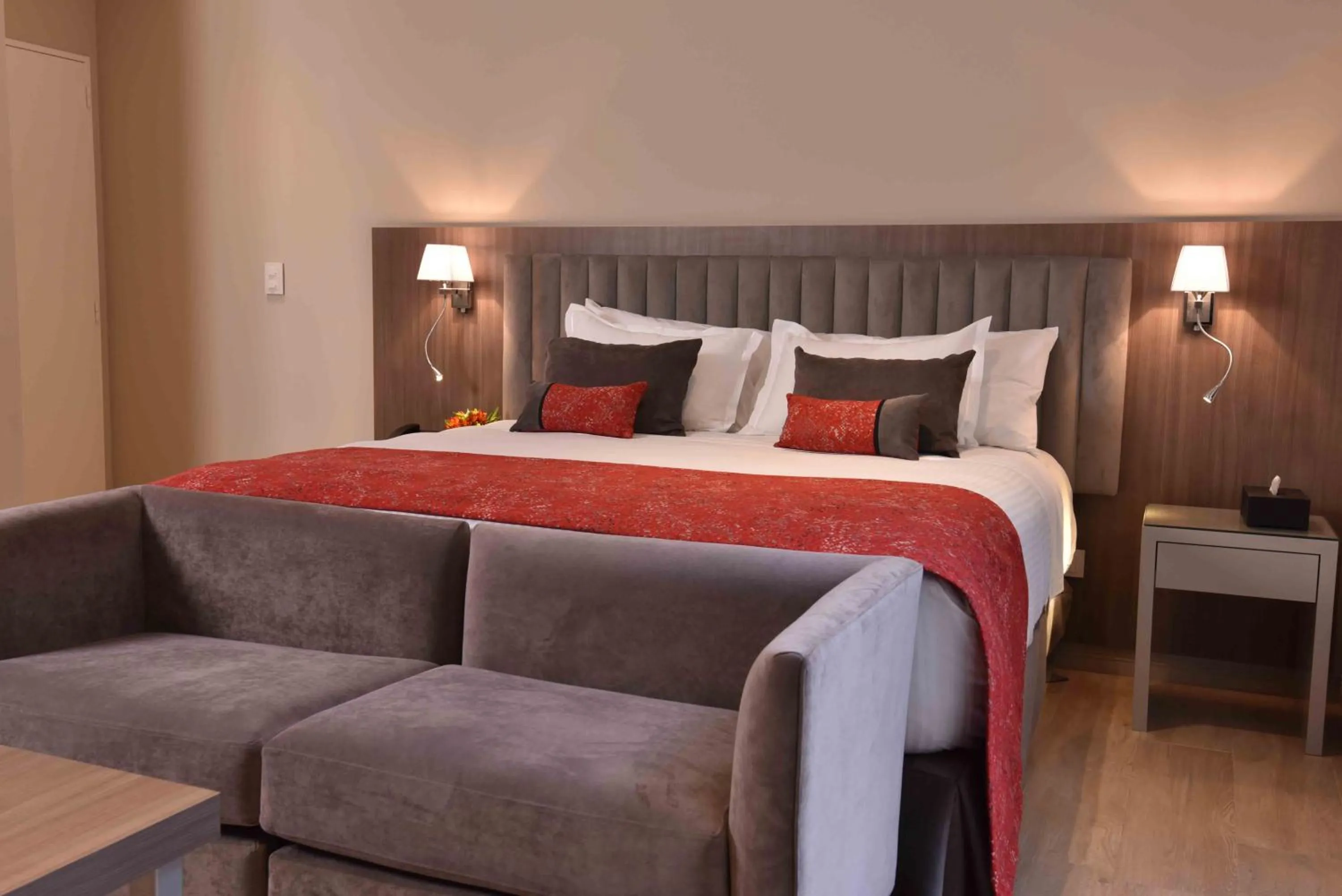 Decorative detail, Bed in ARC Arenales Studios & Suites