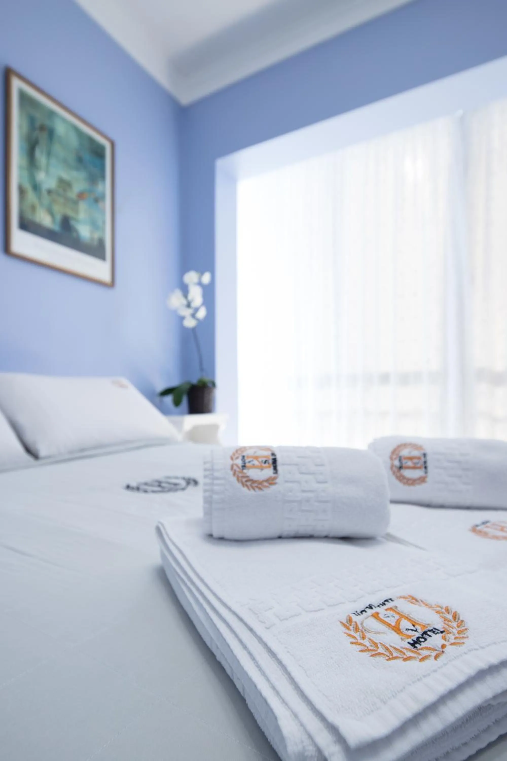 Bed in Hotel São Vicente