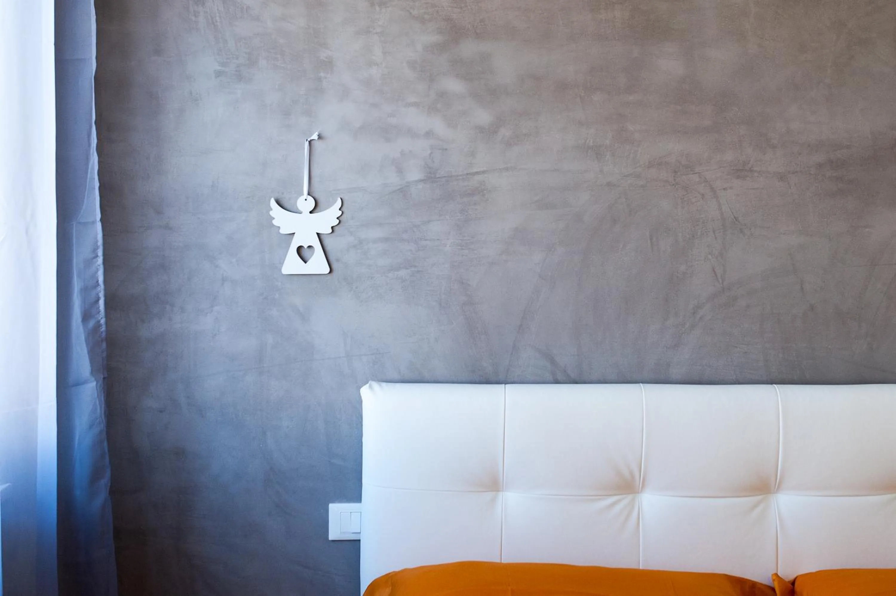 Bedroom, Bed in Bianco Mare