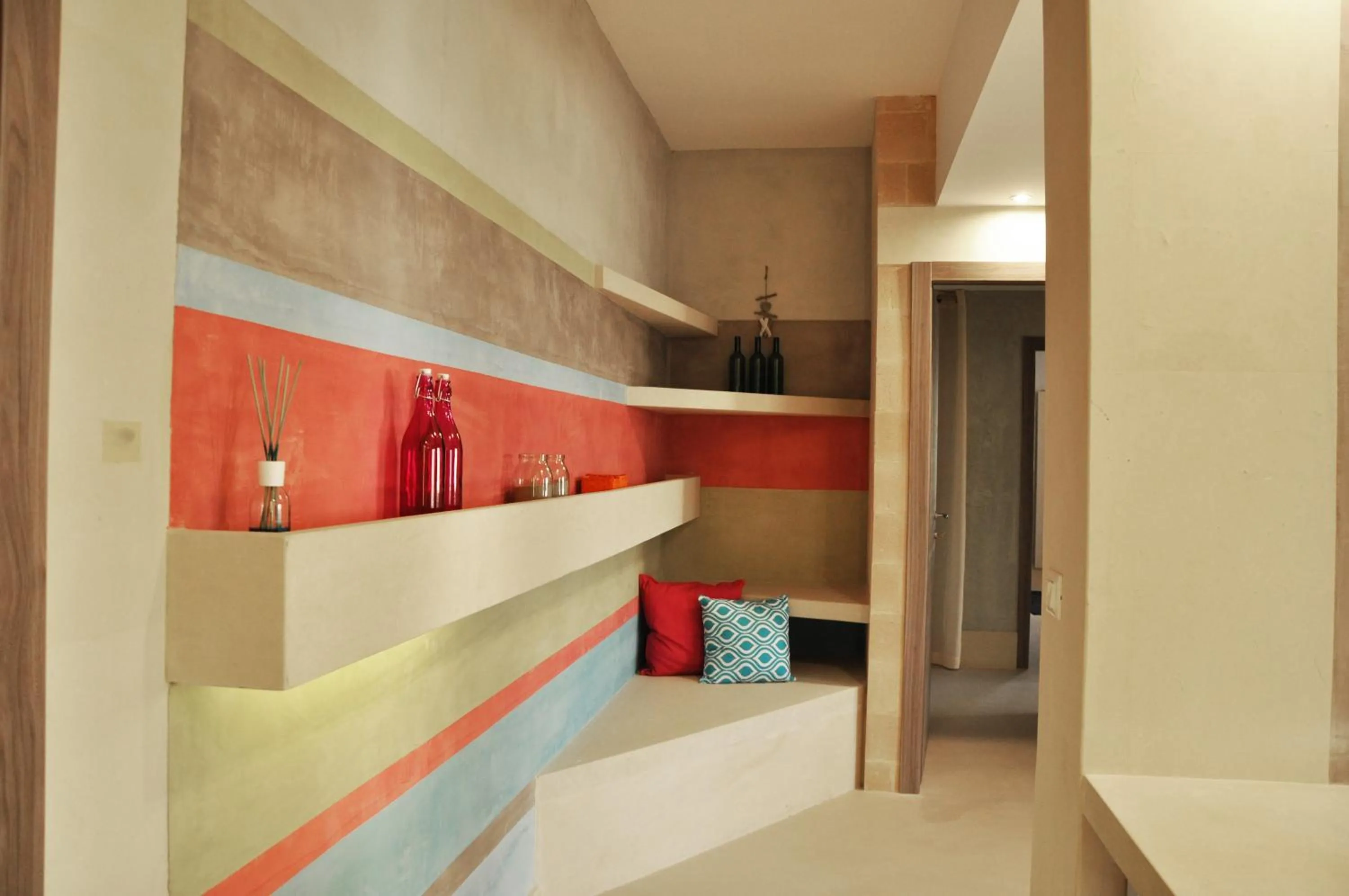 Living room, Bed in Bianco Mare
