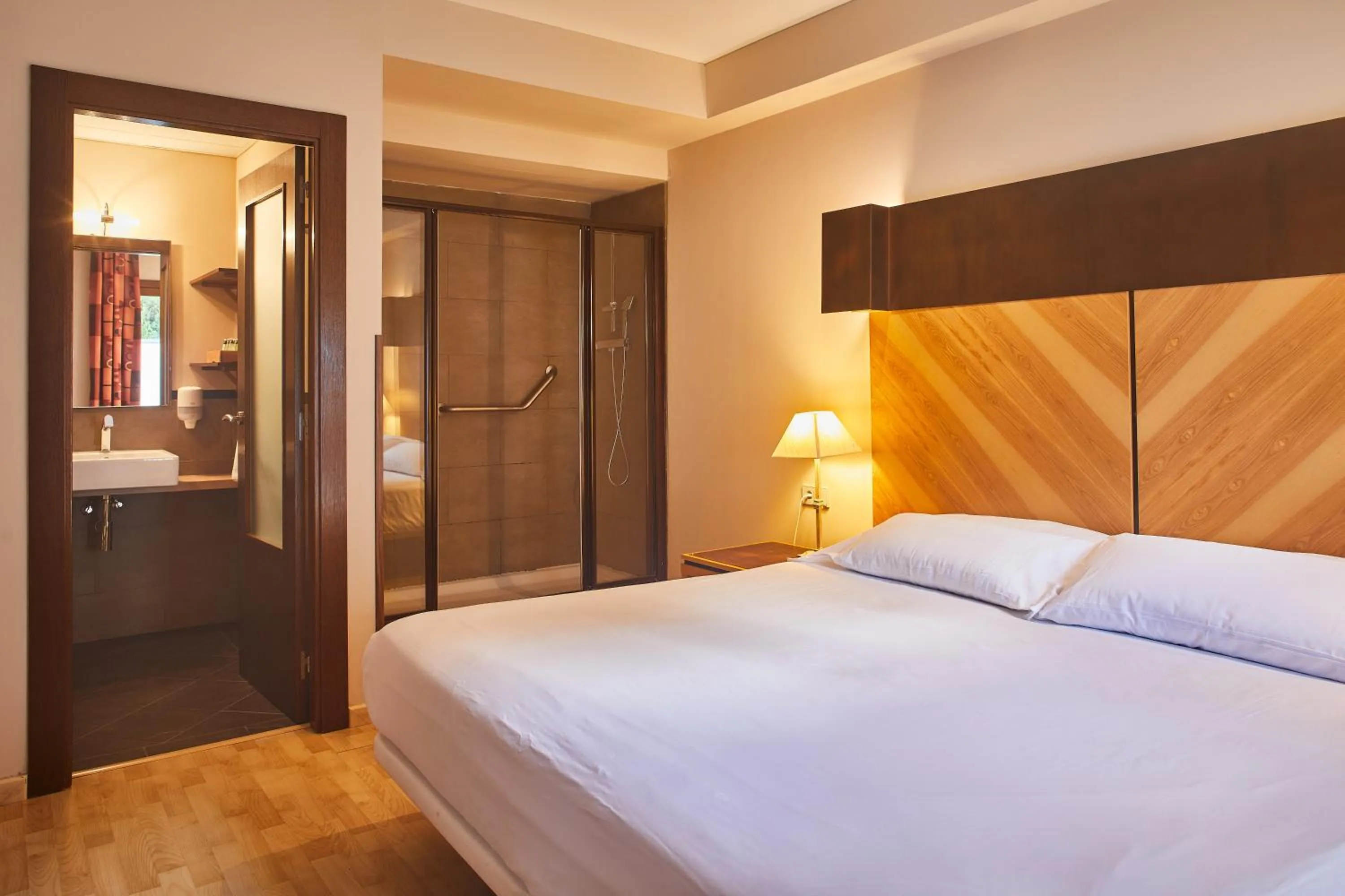 Bathroom, Bed in Silken Ordesa