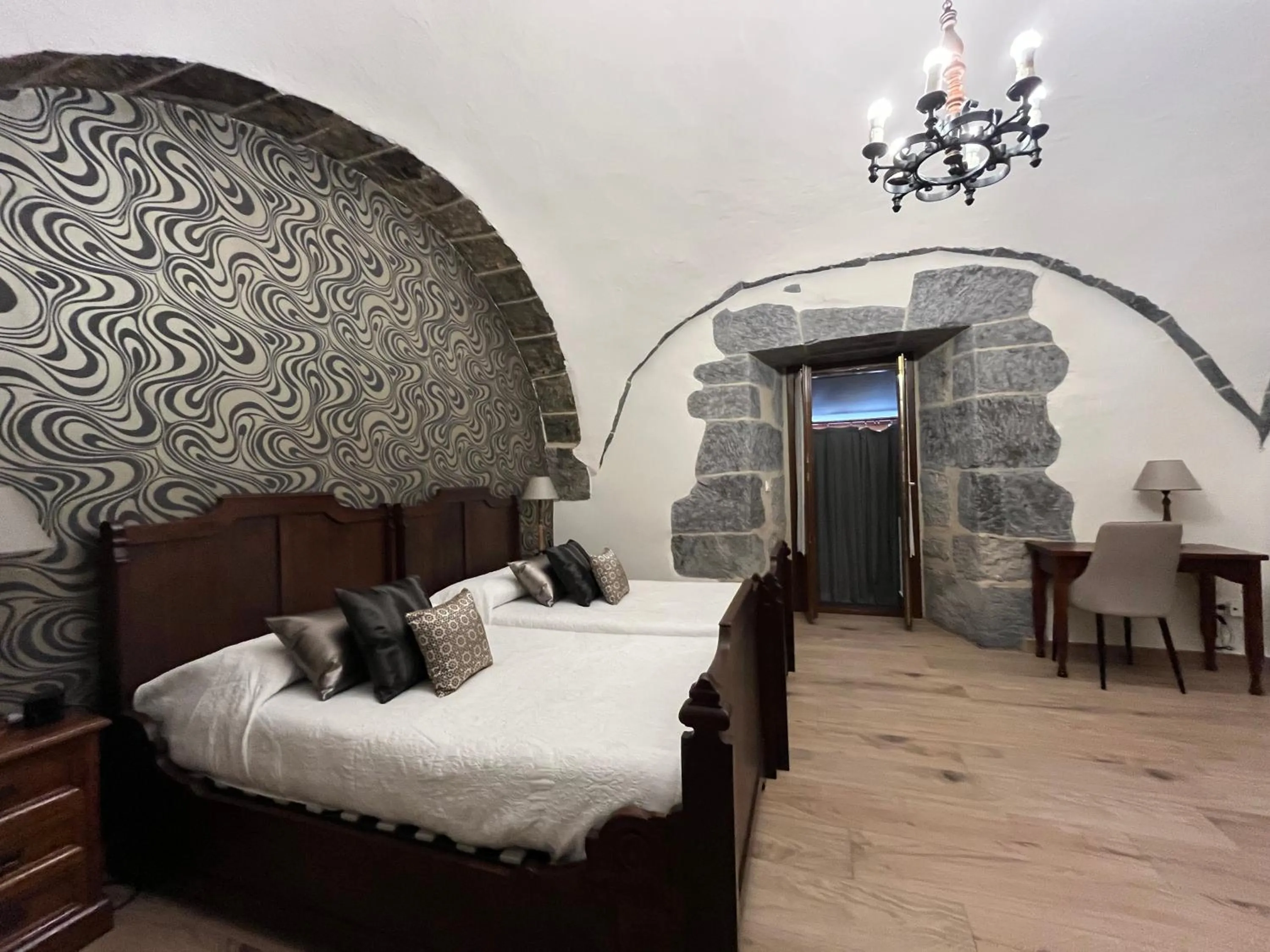 Bed in Hotel Larrañaga