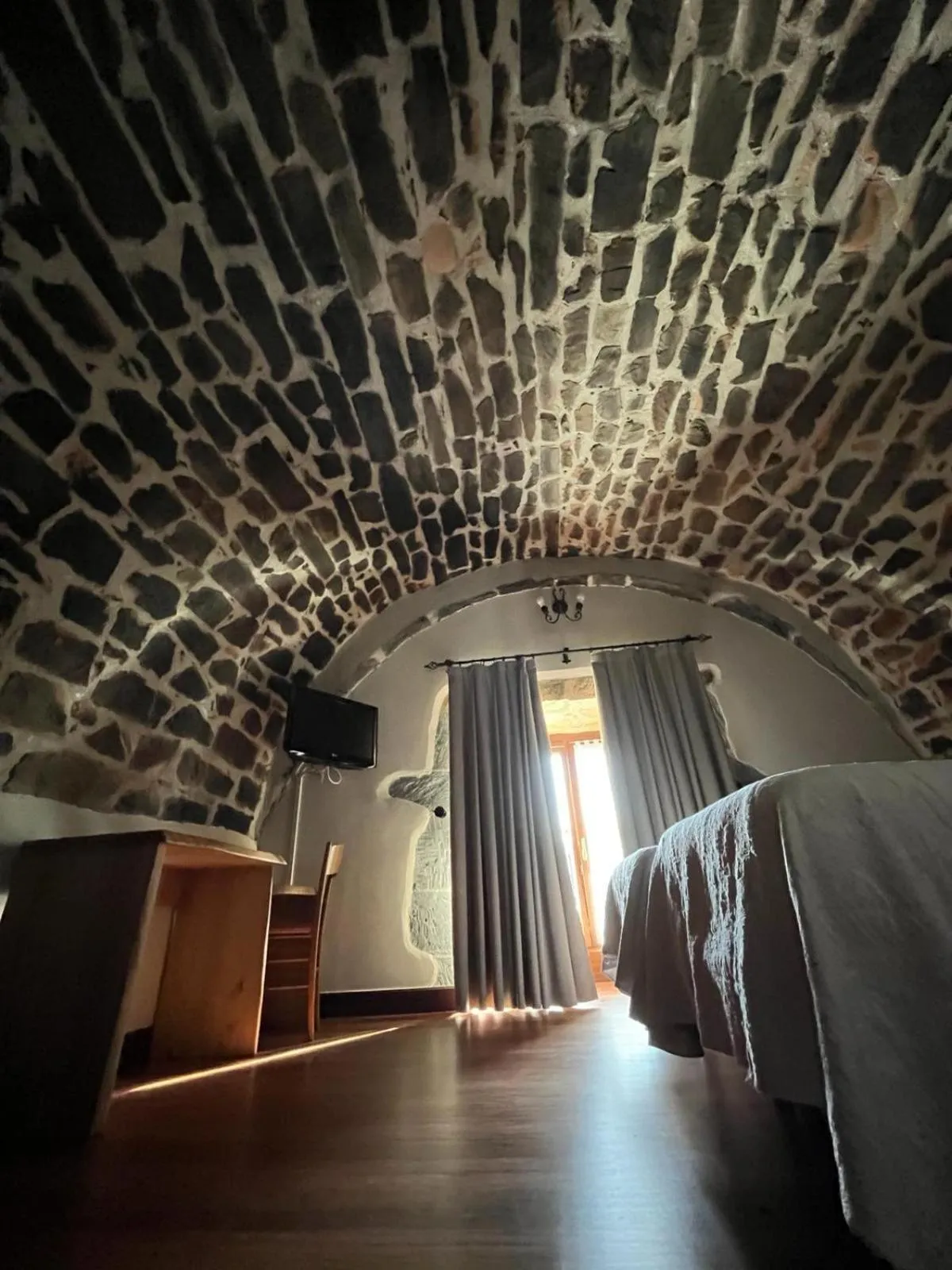 Bed in Hotel Larrañaga