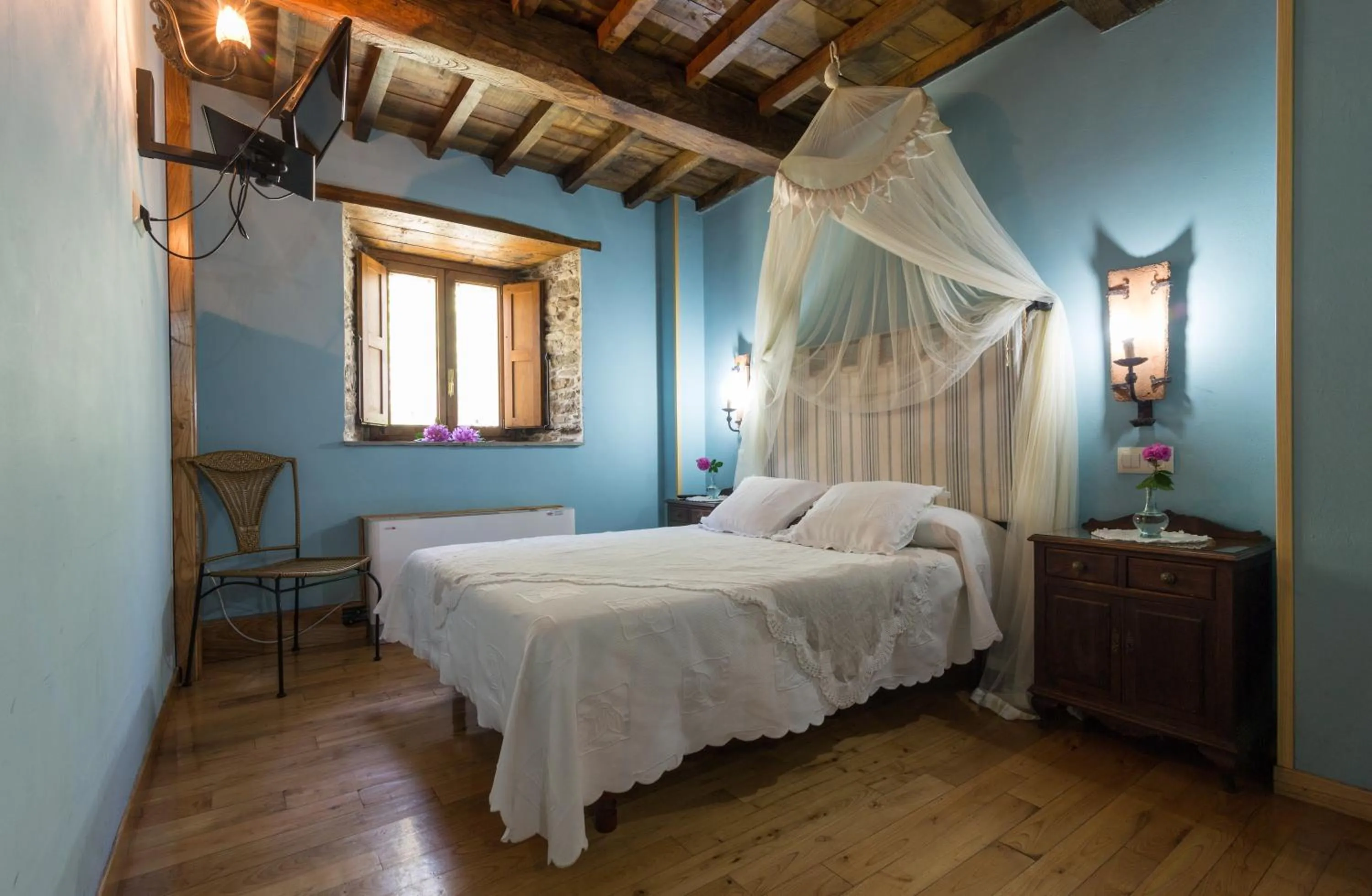 Bed in O Muiño de Pena