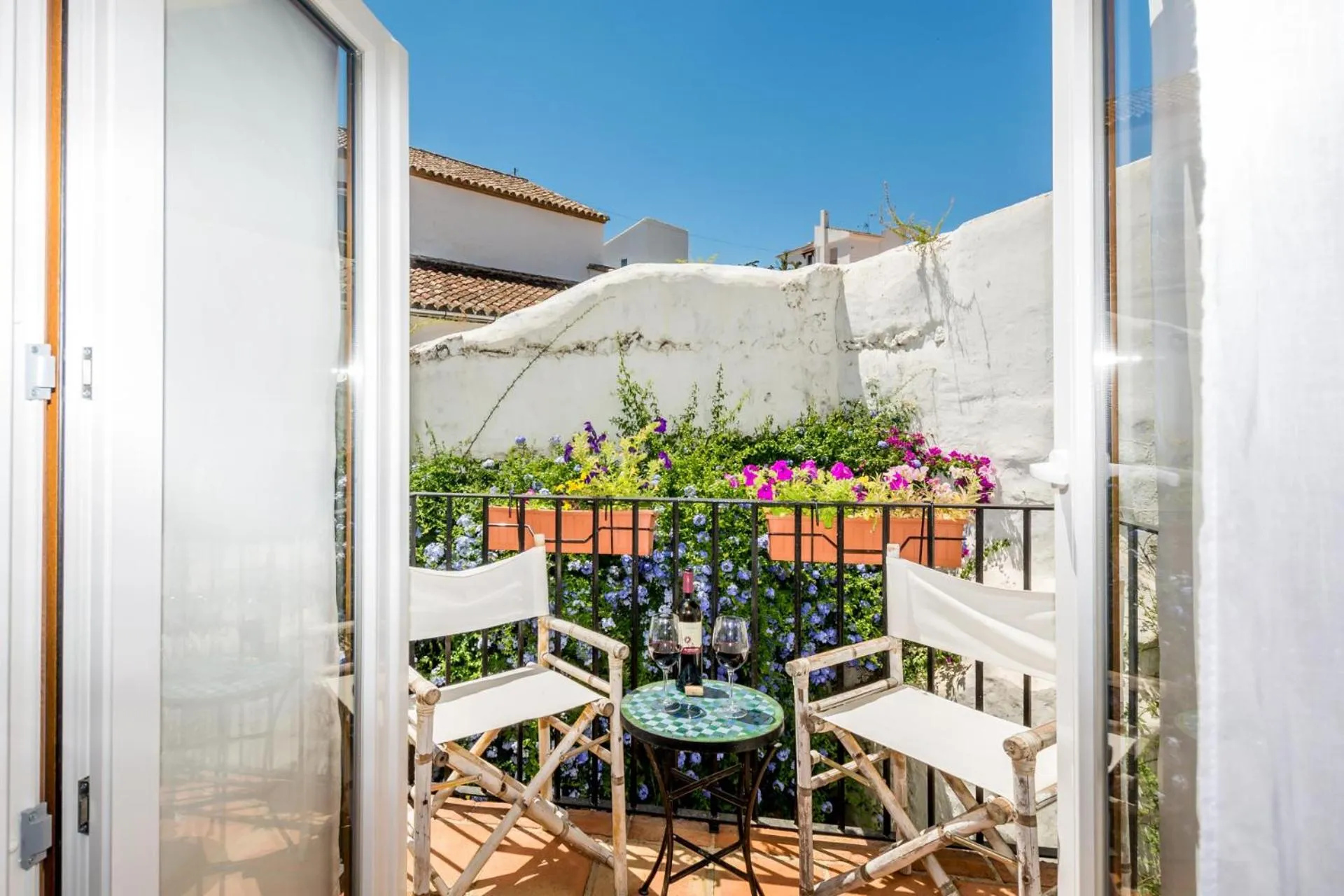 Patio in Hotel Los Castaños