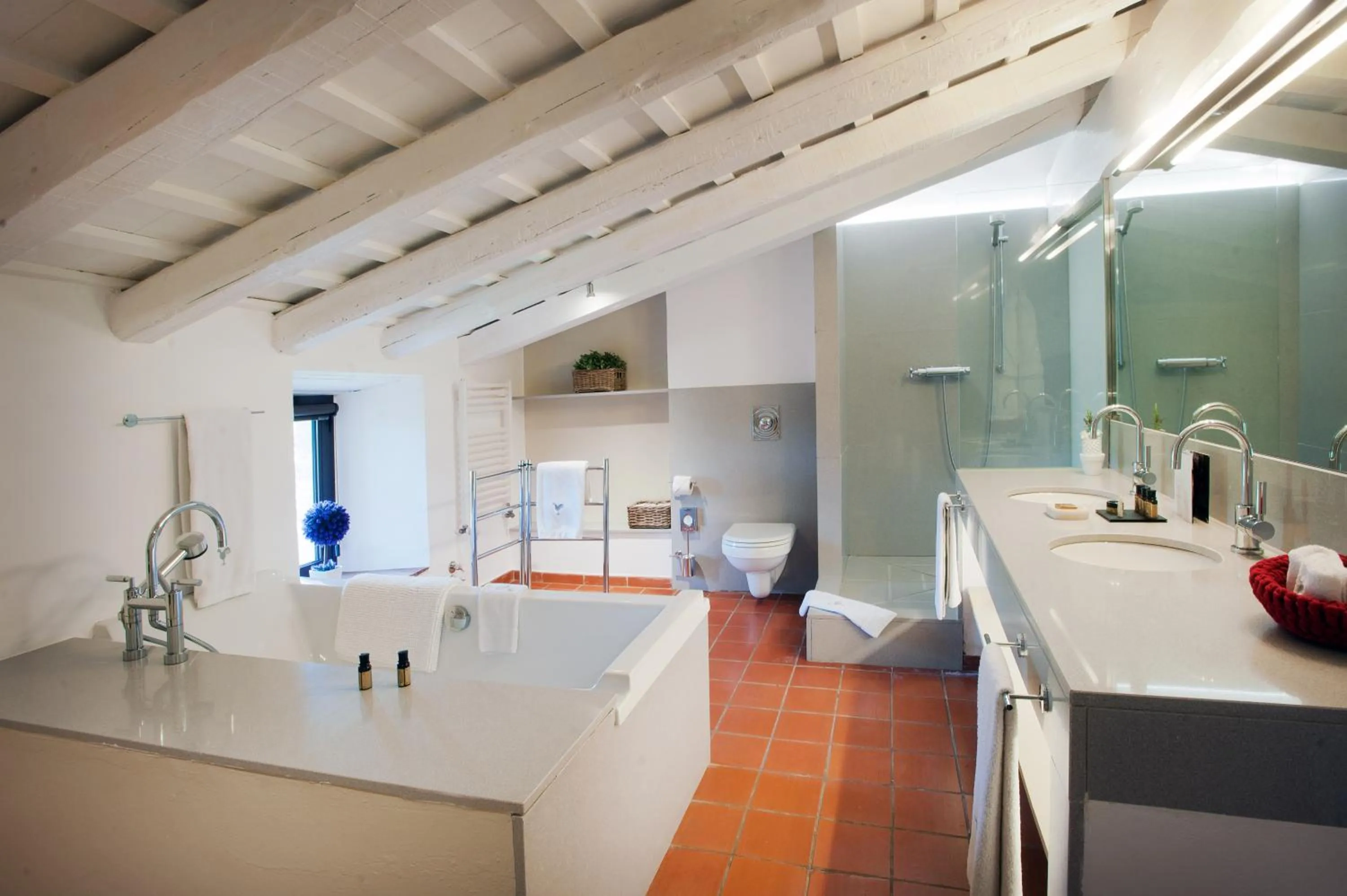 Shower in Mas Falgarona Hotel Boutique & SPA