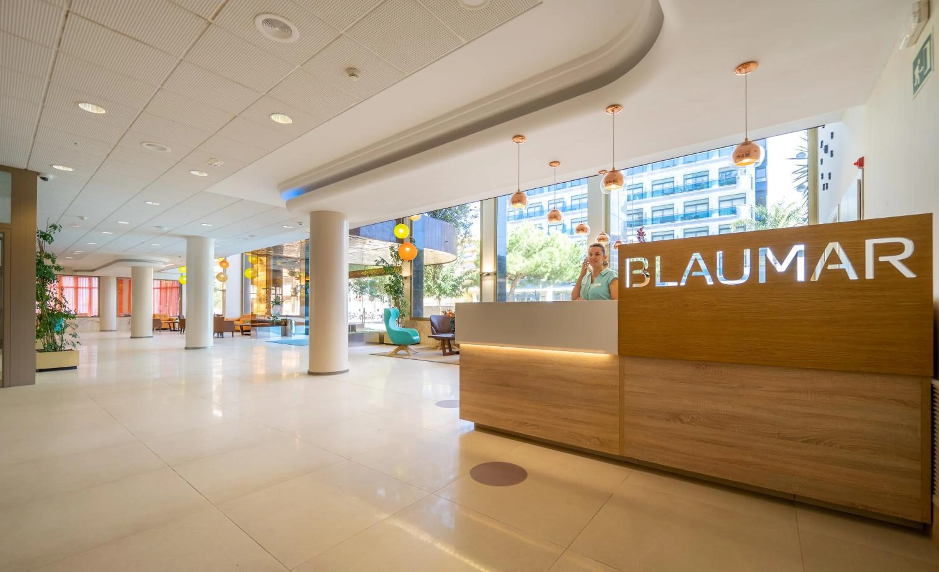 Lobby or reception in Hotel Blaumar