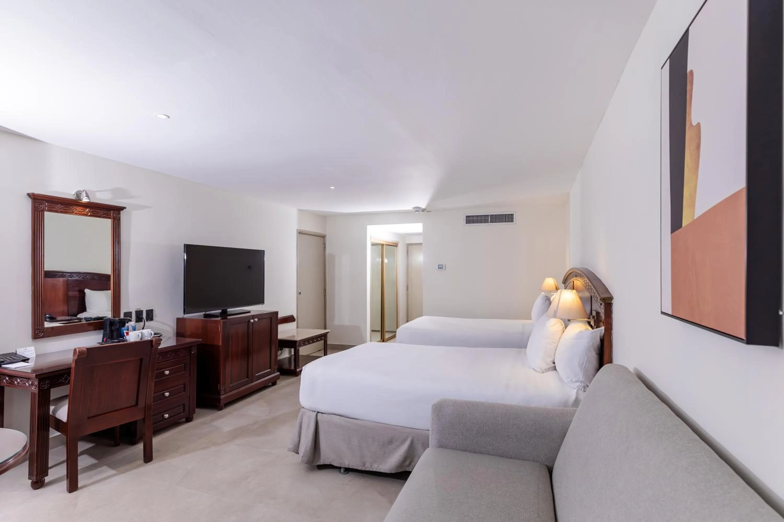 Bed in Dominican Fiesta Hotel