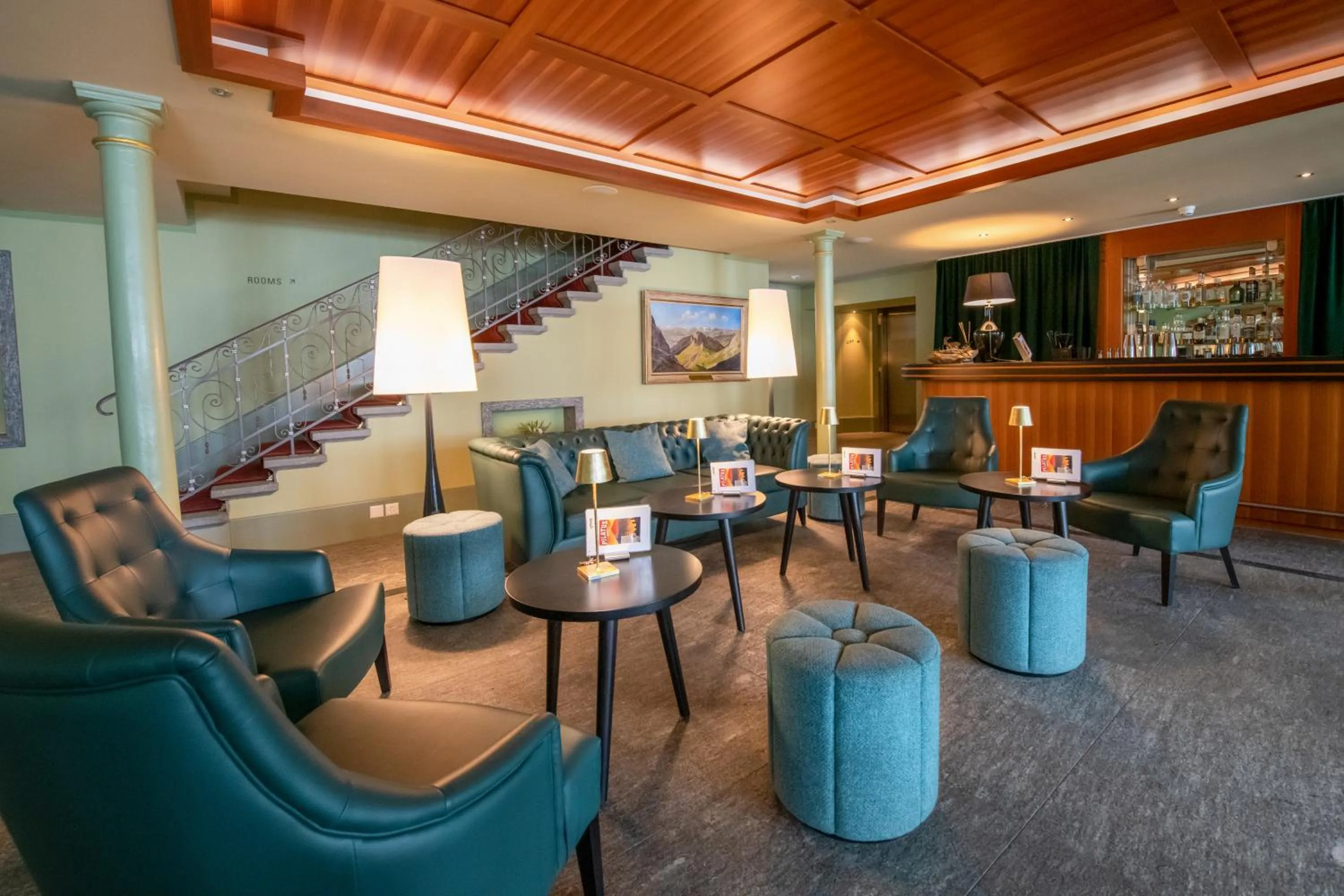 Lounge or bar in Hotel Pilatus-Kulm