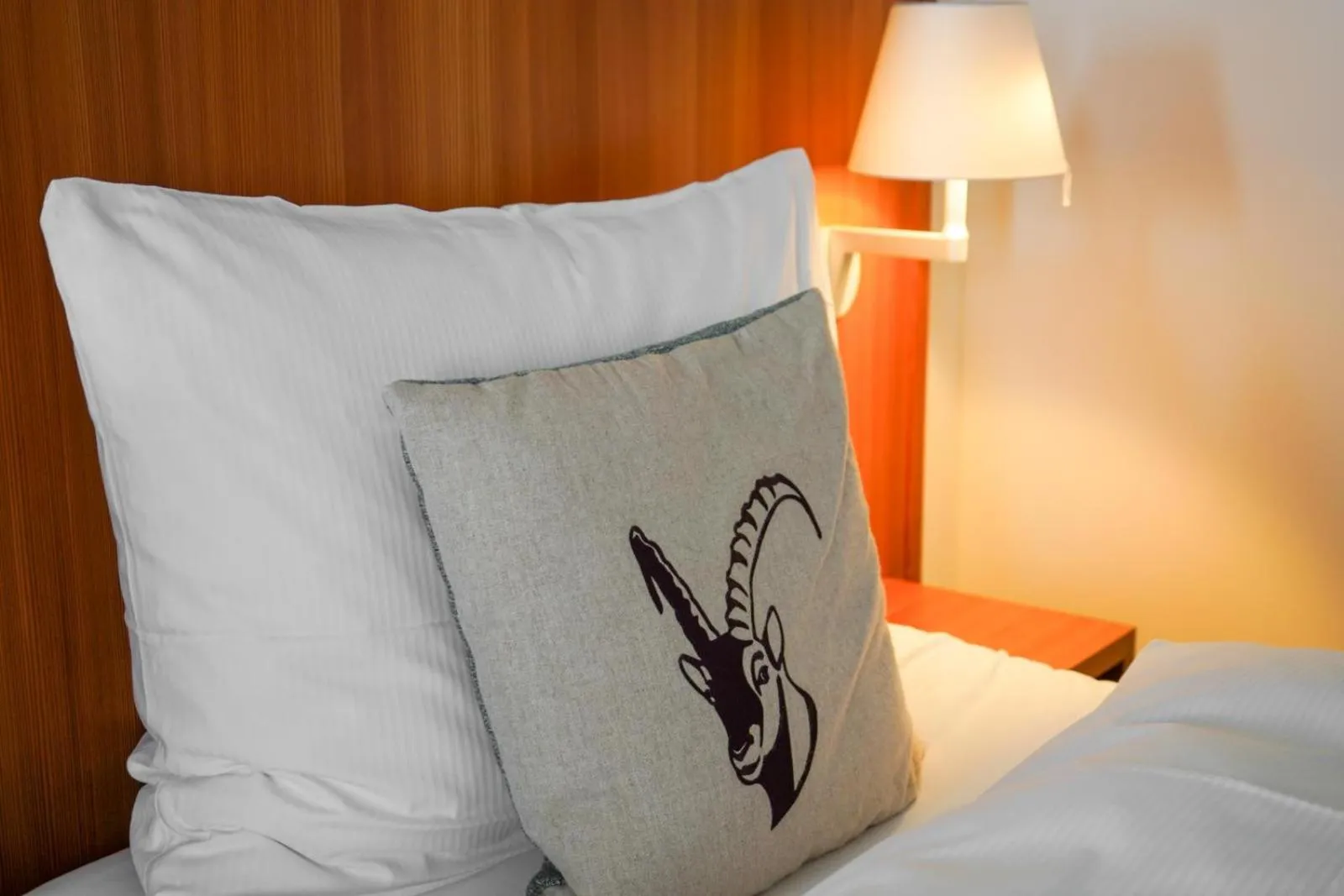 Bed in Hotel Pilatus-Kulm