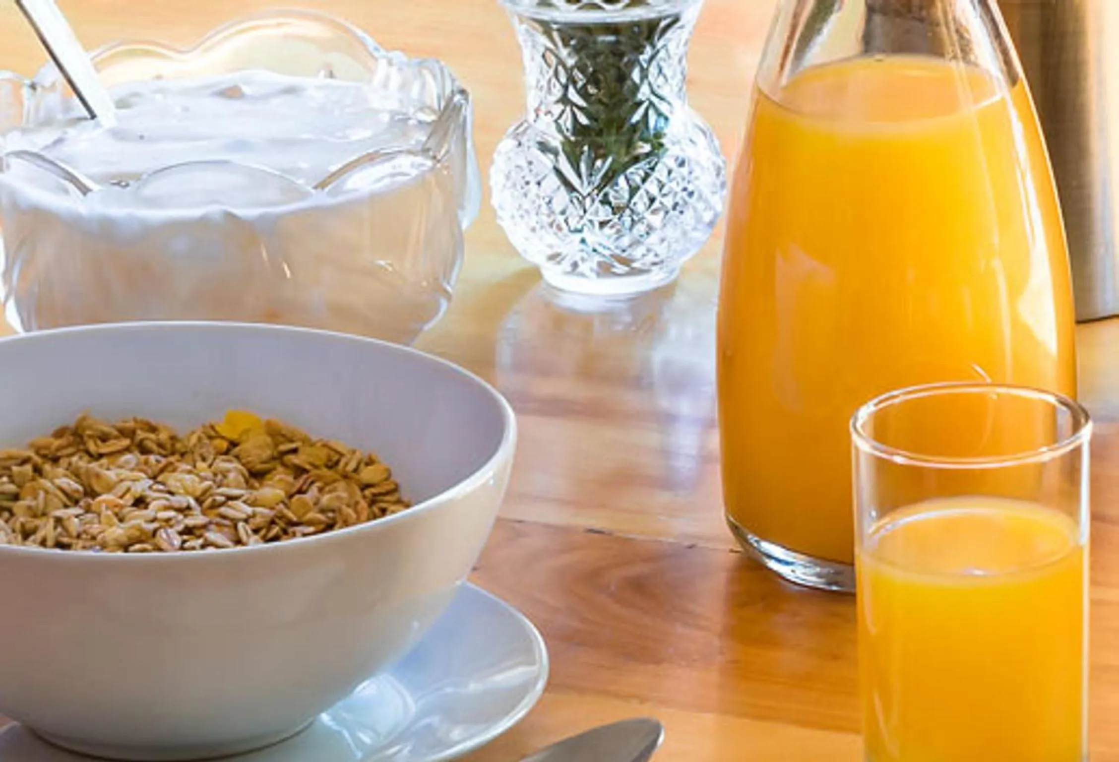 Breakfast in NANNA ROUS' TOWN HOUSE