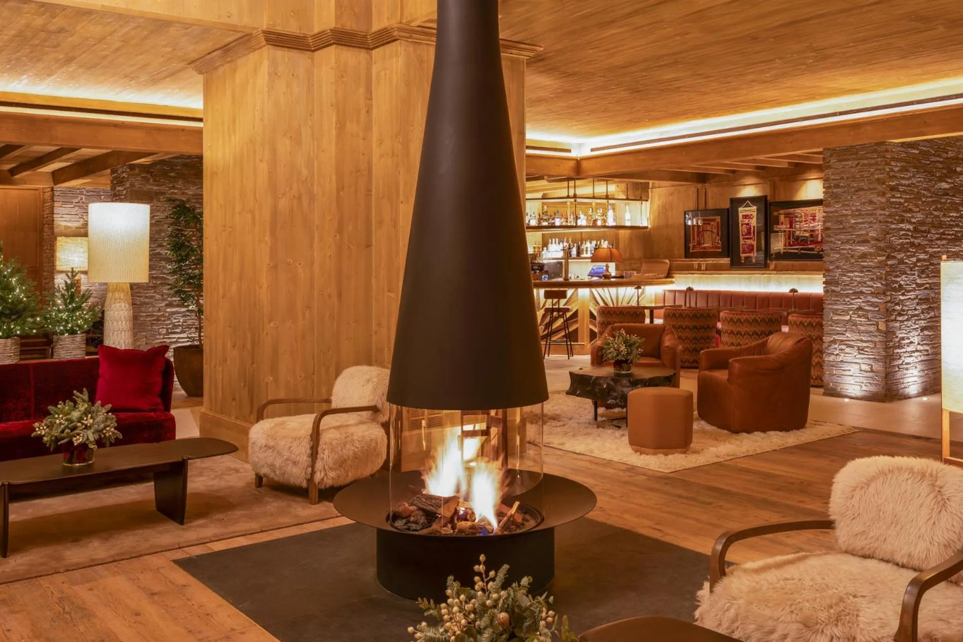Living room in Hotel MIM Baqueira Luxury & SPA