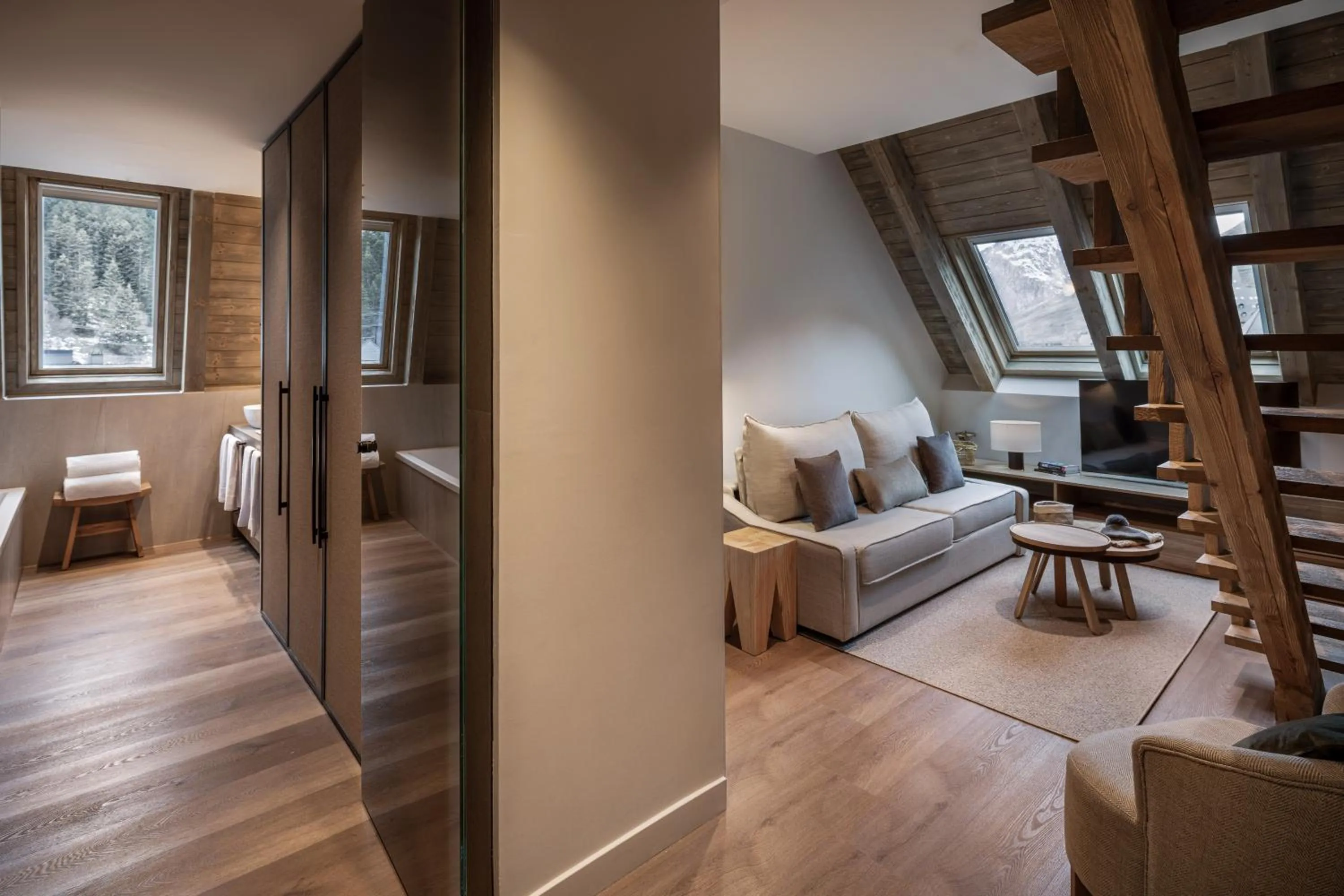 Living room in Hotel MIM Baqueira Luxury & SPA