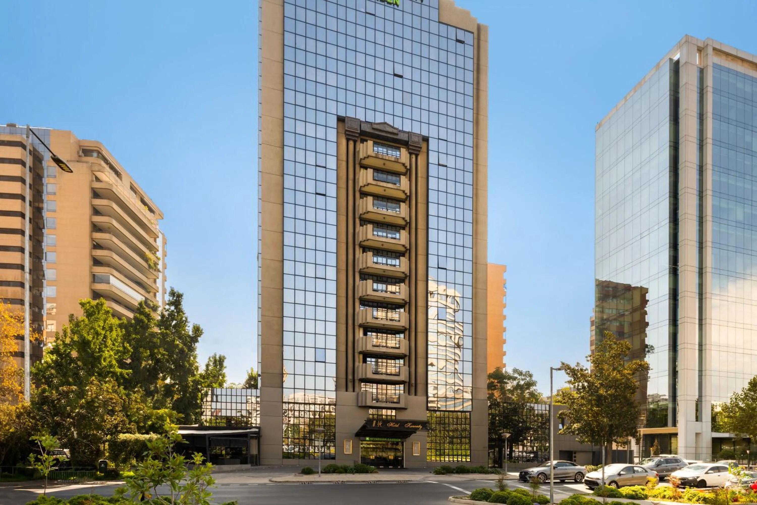 Property building in Wyndham Garden Santiago Kennedy