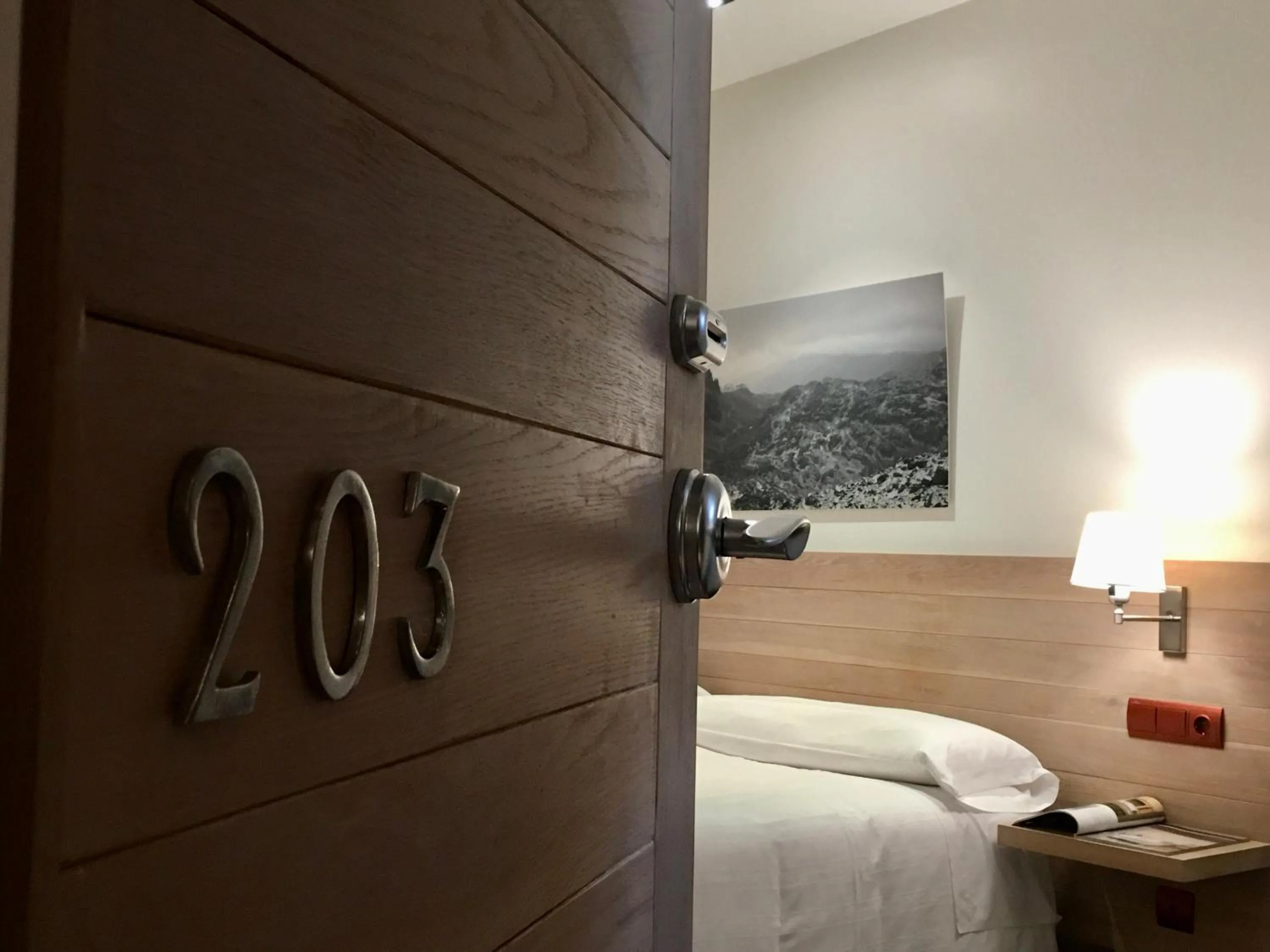Bed in Hotel Valdecoro