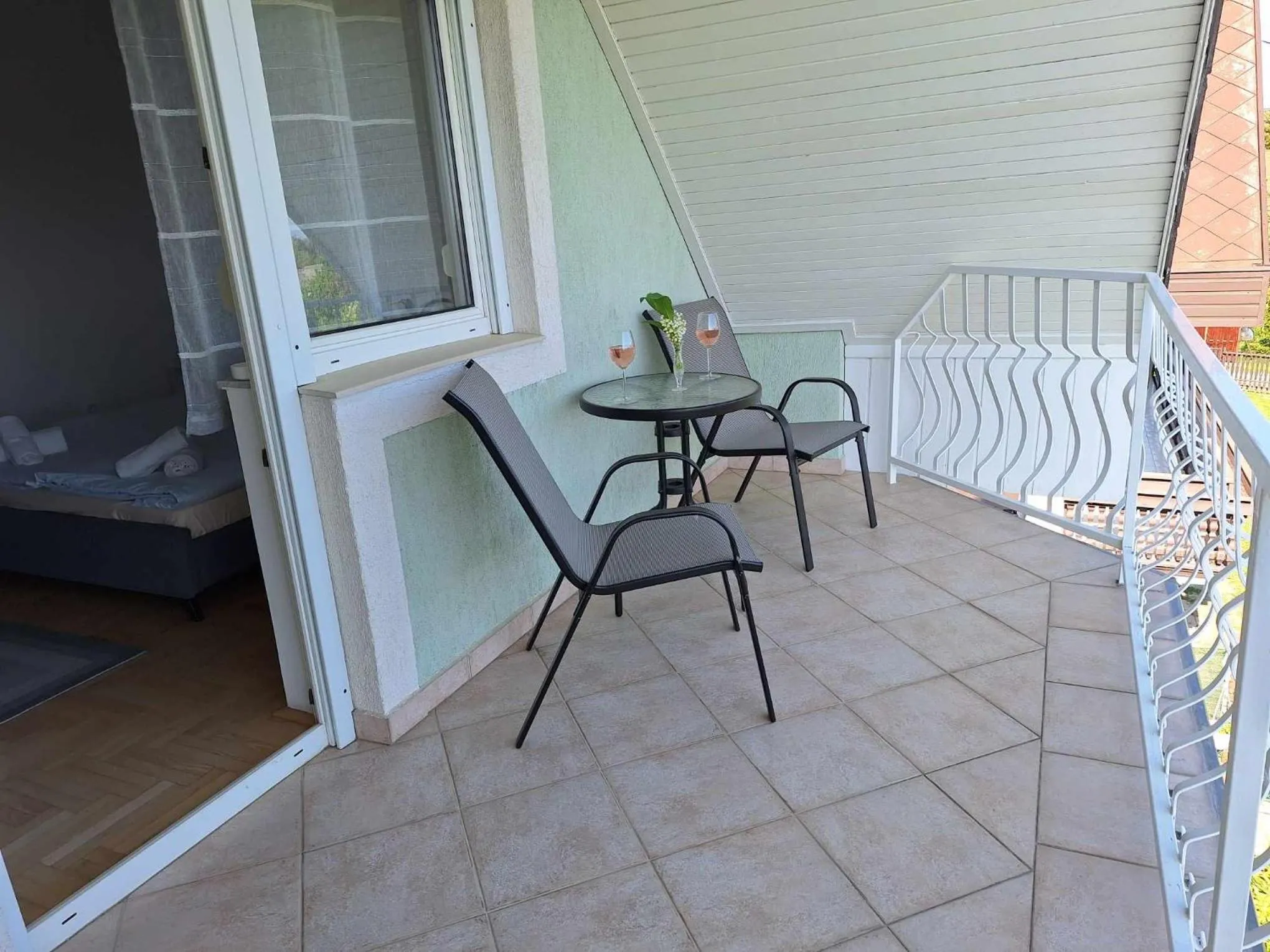 Balcony/Terrace in Ludika Vendégház
