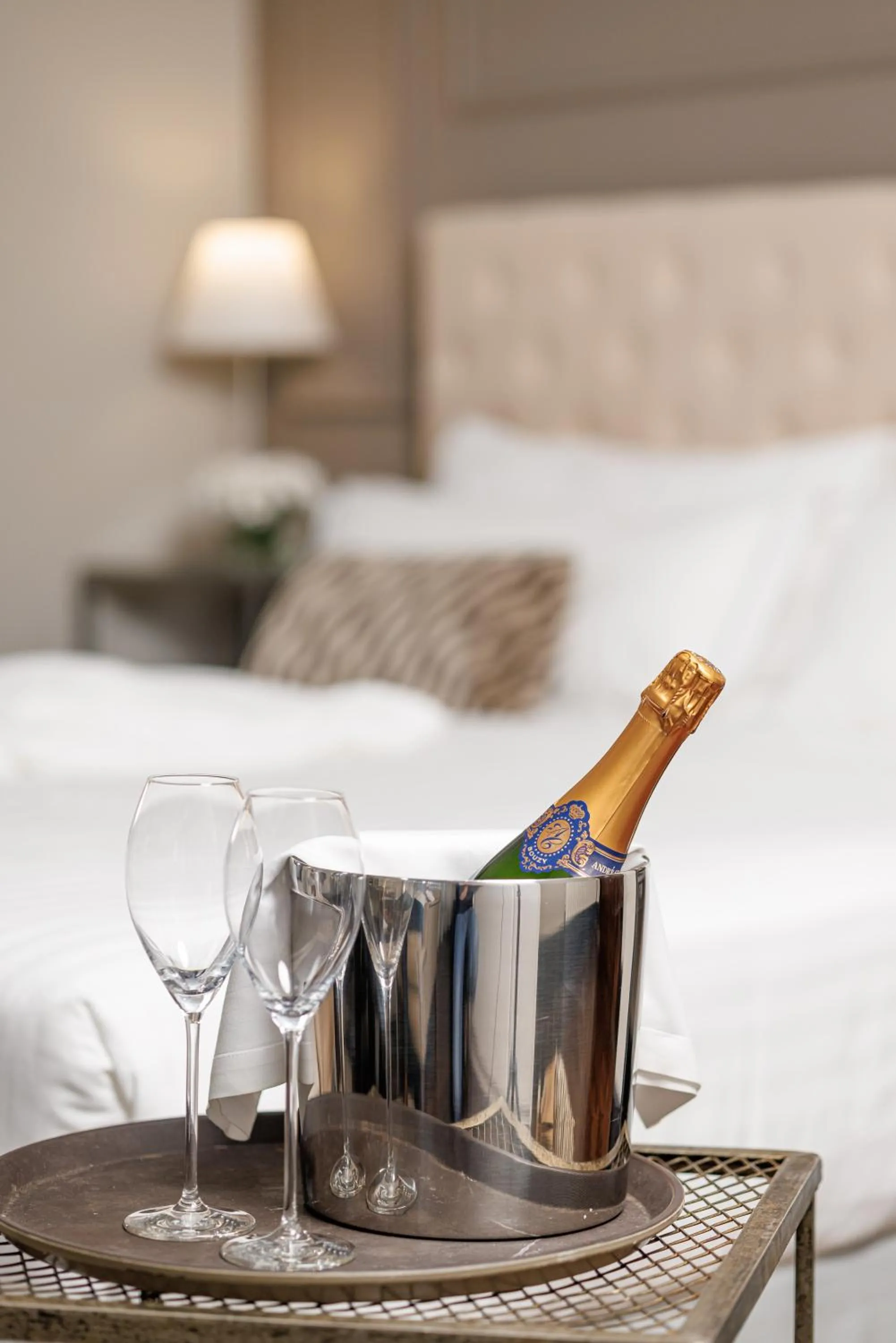 Decorative detail, Bed in Iriarte Jauregia Hotel