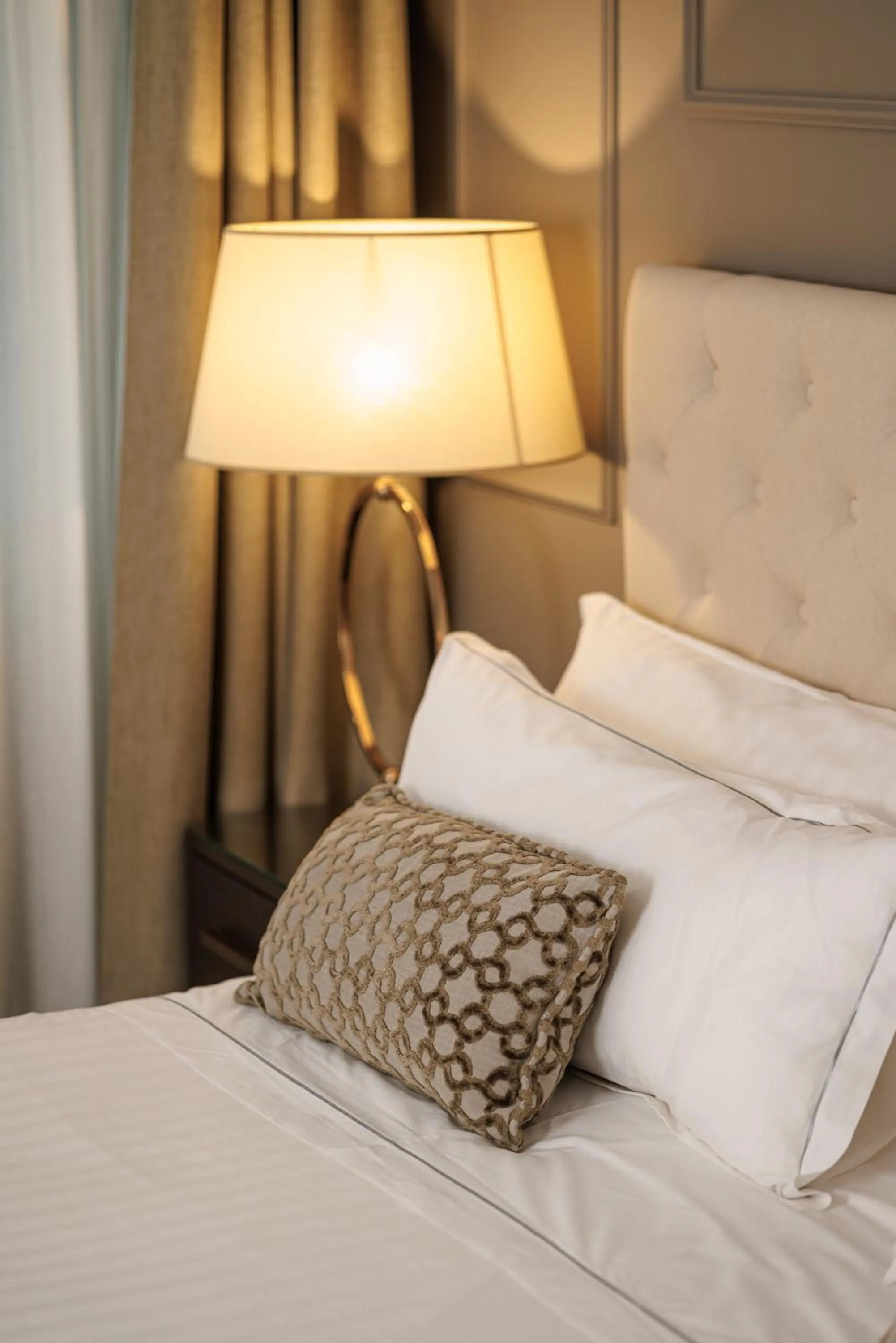 Decorative detail, Bed in Iriarte Jauregia Hotel