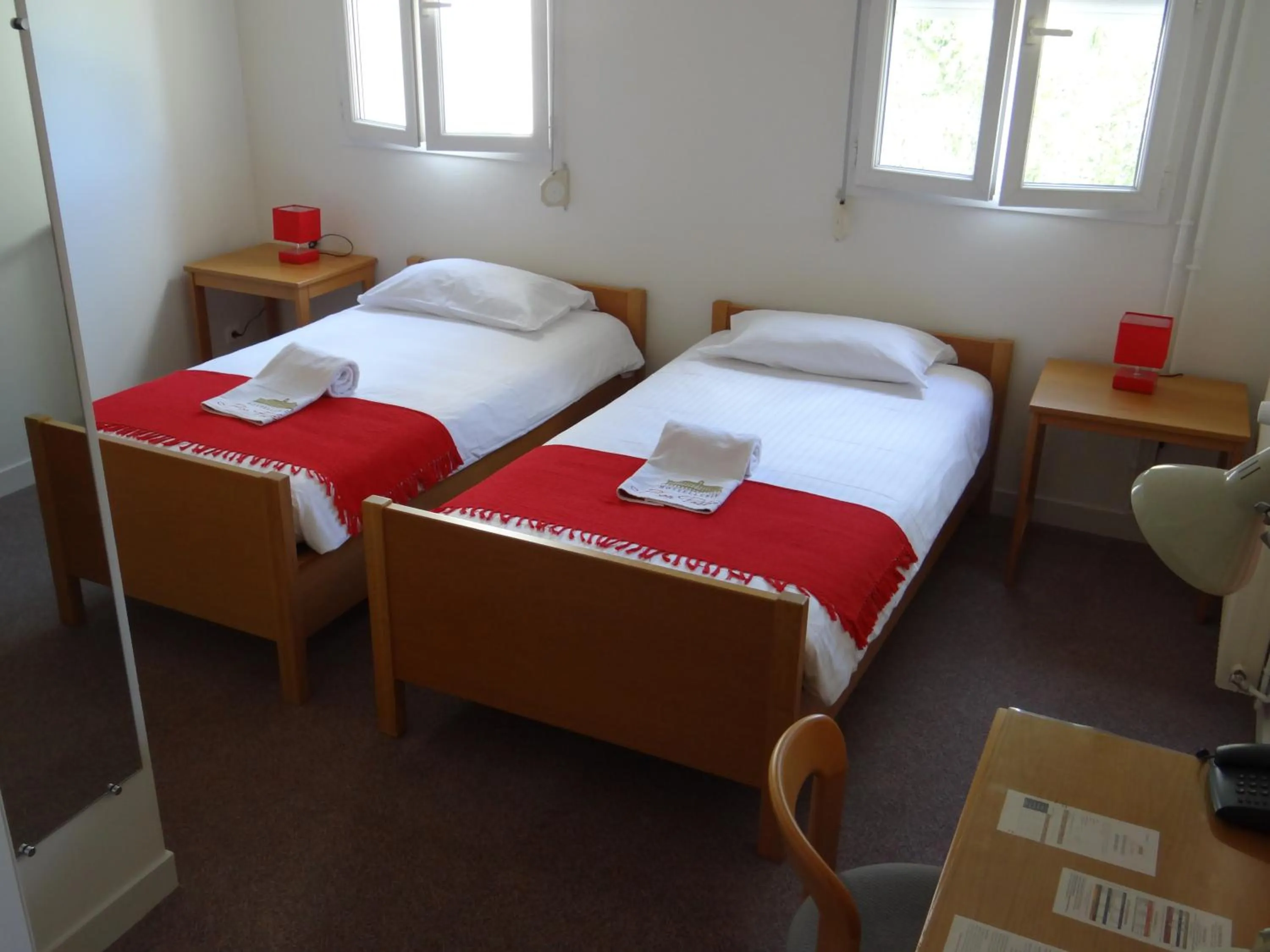 Photo of the whole room, Bed in Hostellerie Bon Pasteur