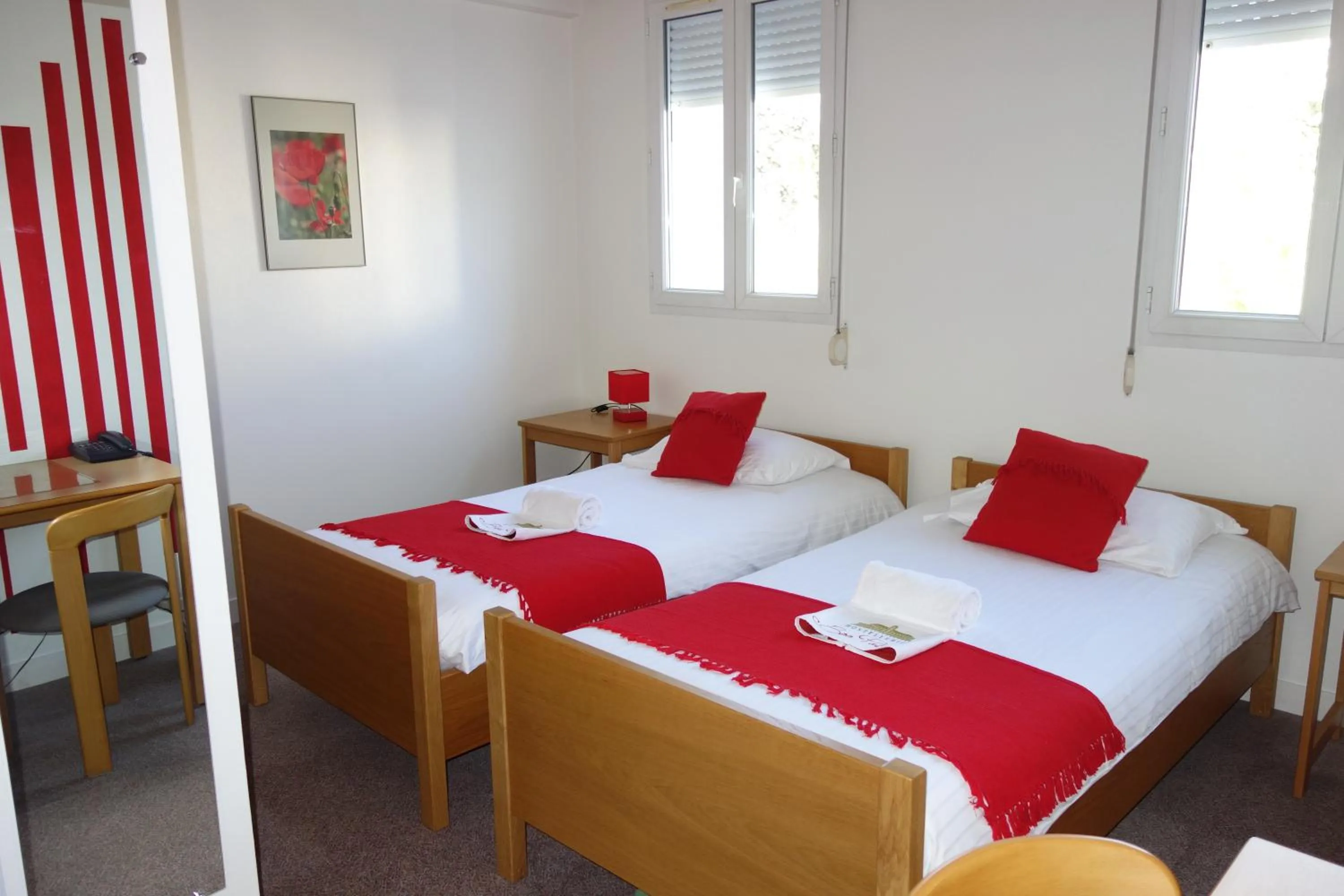 Photo of the whole room, Bed in Hostellerie Bon Pasteur