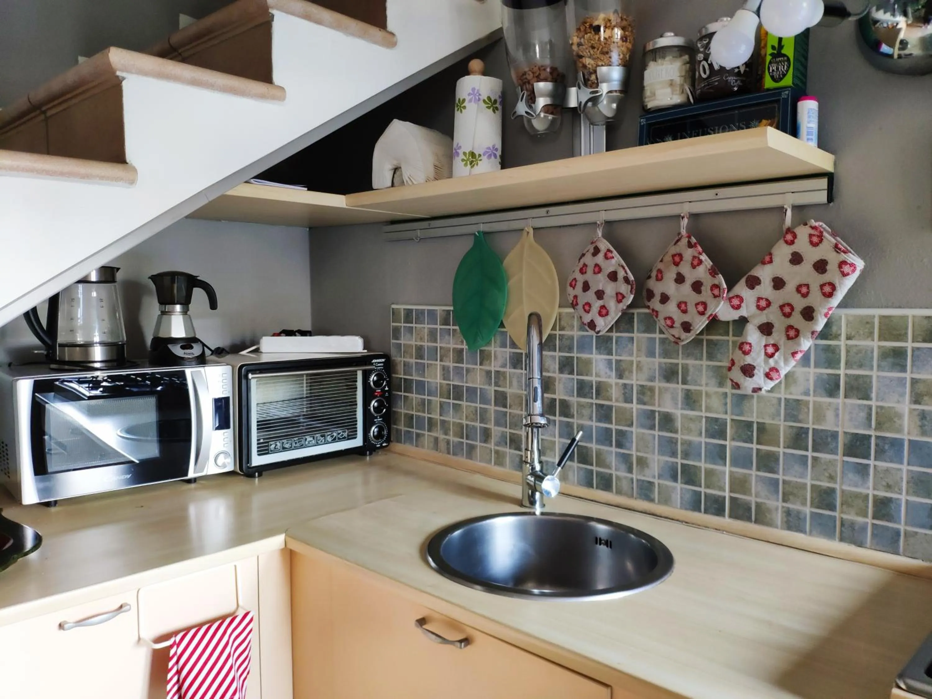 Kitchen or kitchenette in B&B La Casetta