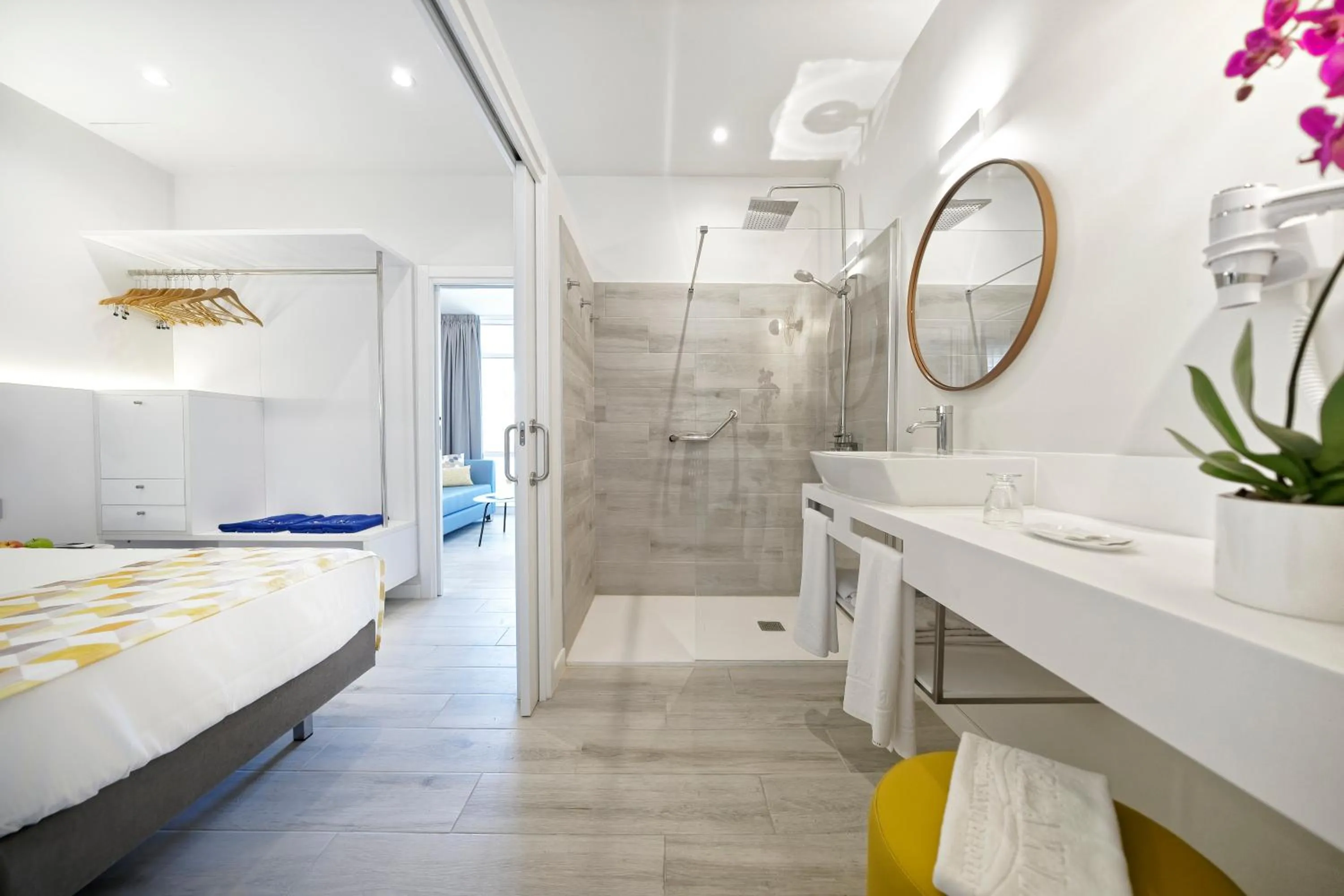 Bed in Relaxia Los Girasoles Bungalows