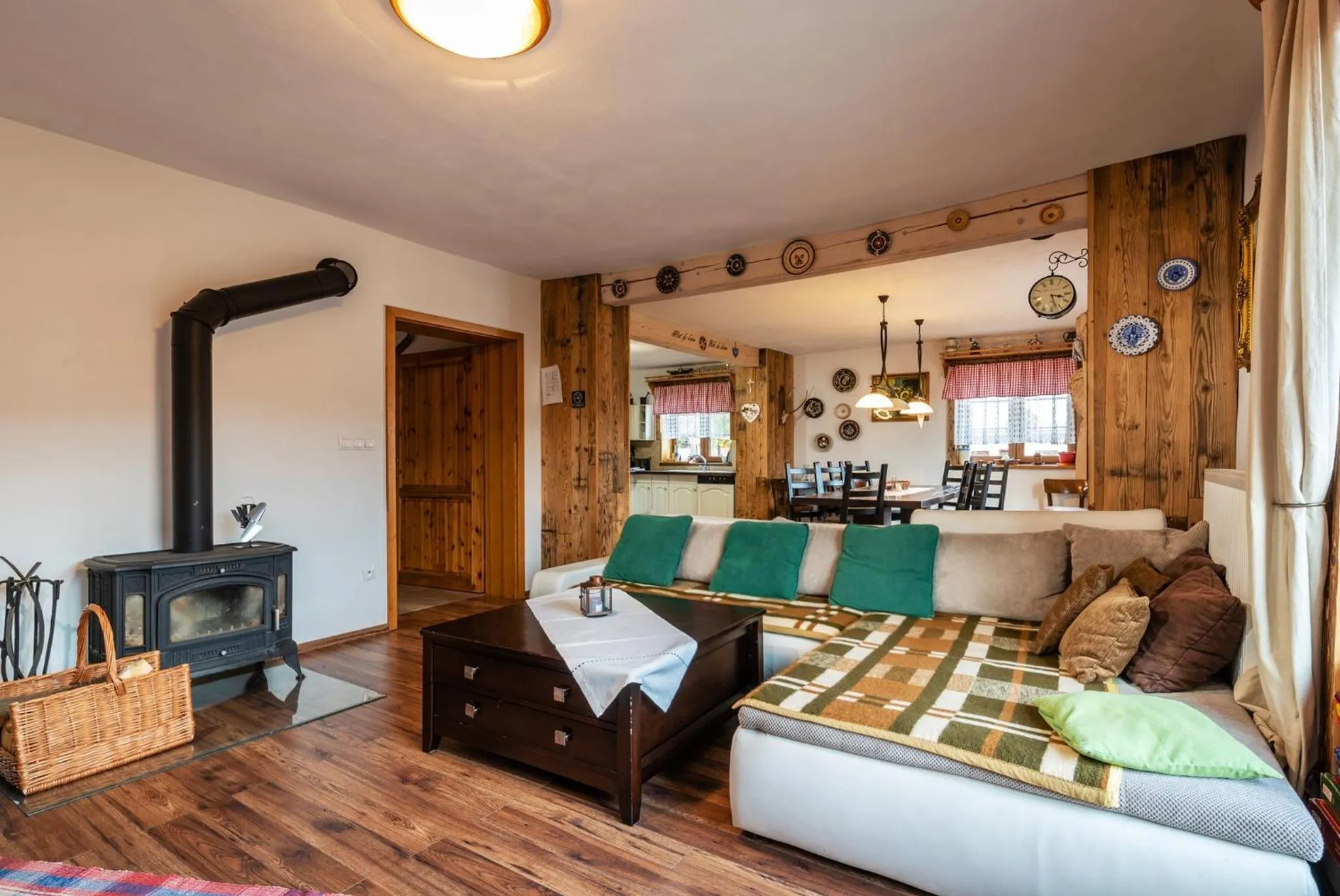 Communal lounge/ TV room in Chalupa Pri Grúni