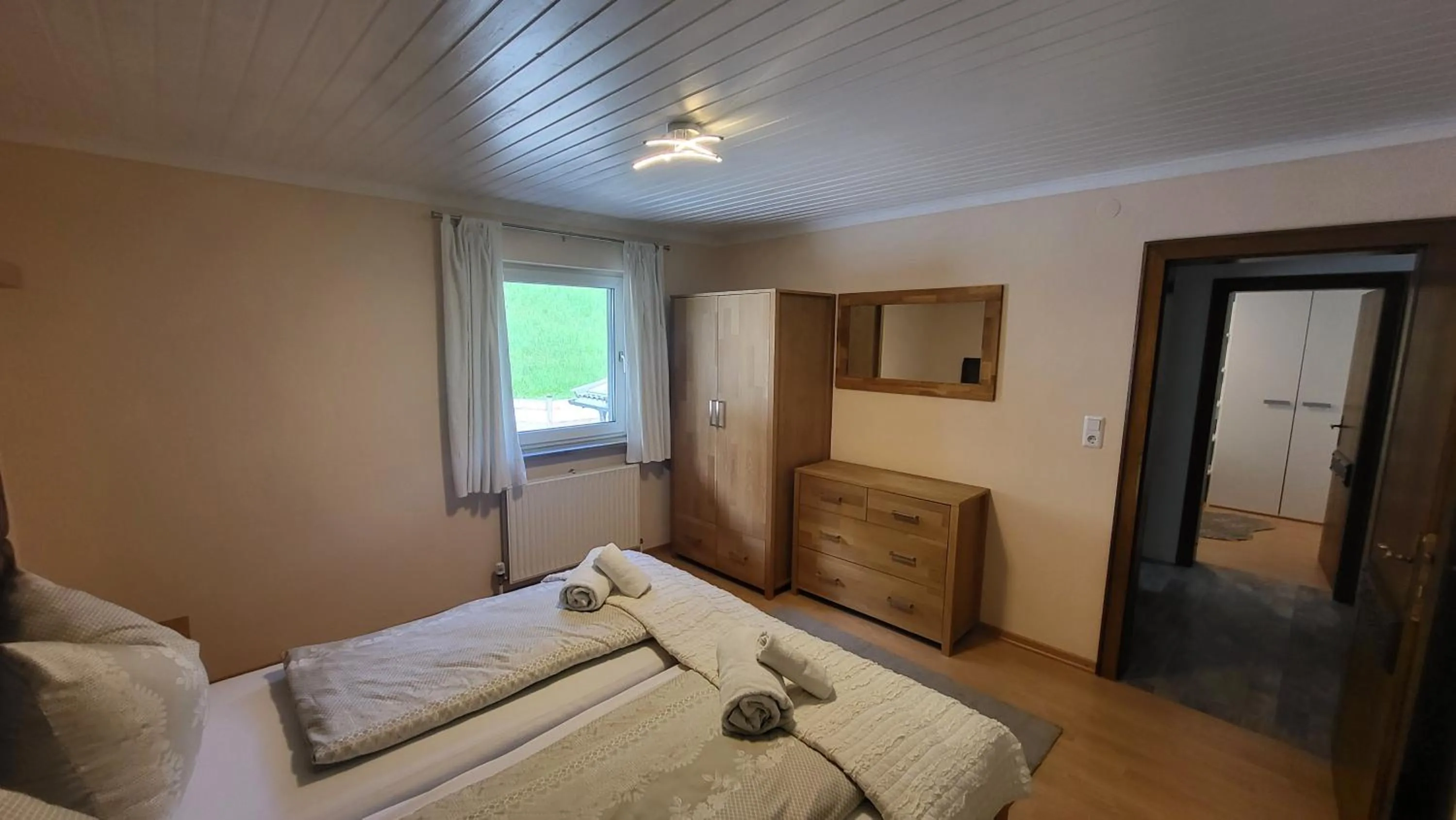 Bed in Alpenzeit Apartments