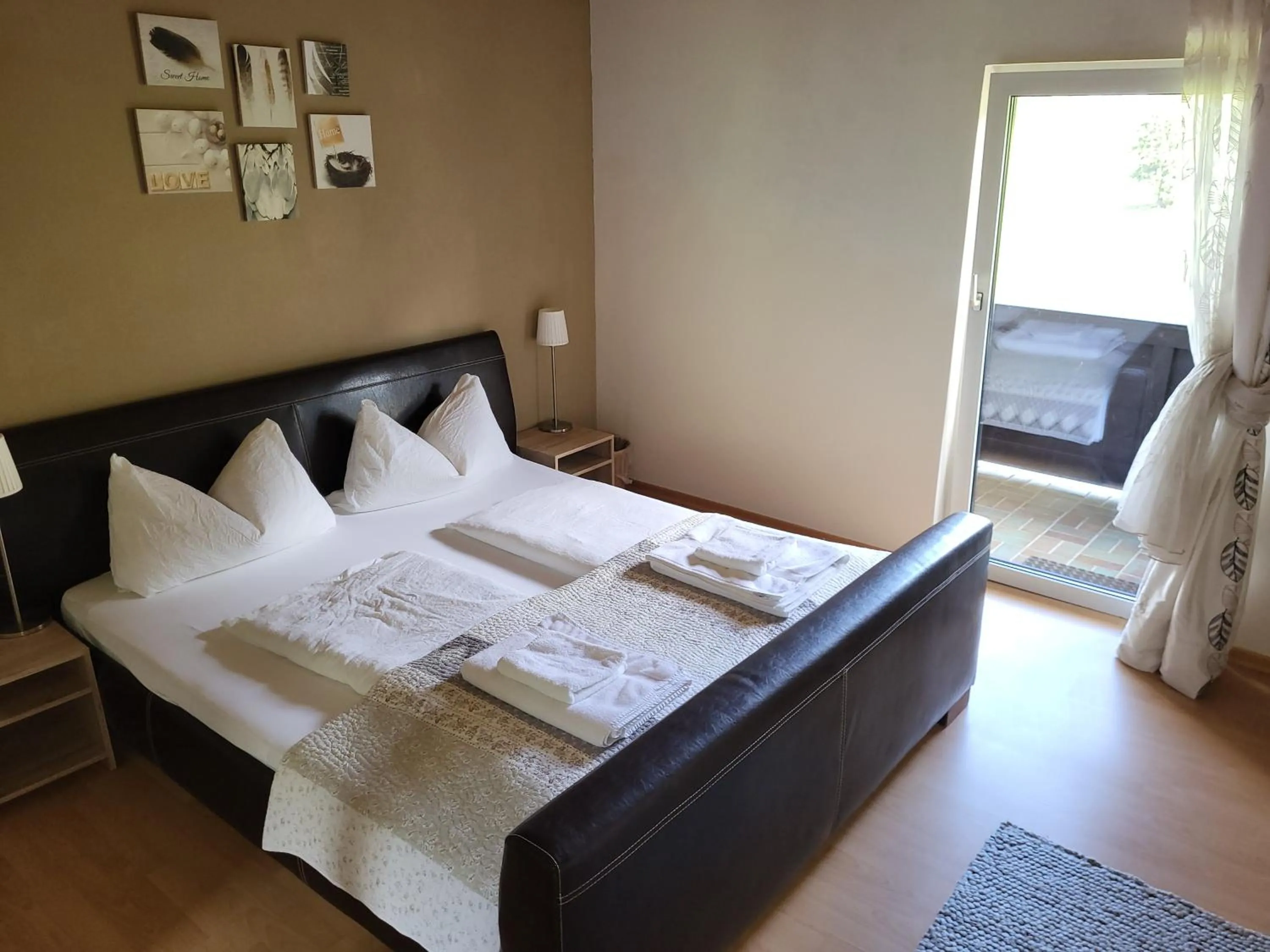 Bed in Alpenzeit Apartments