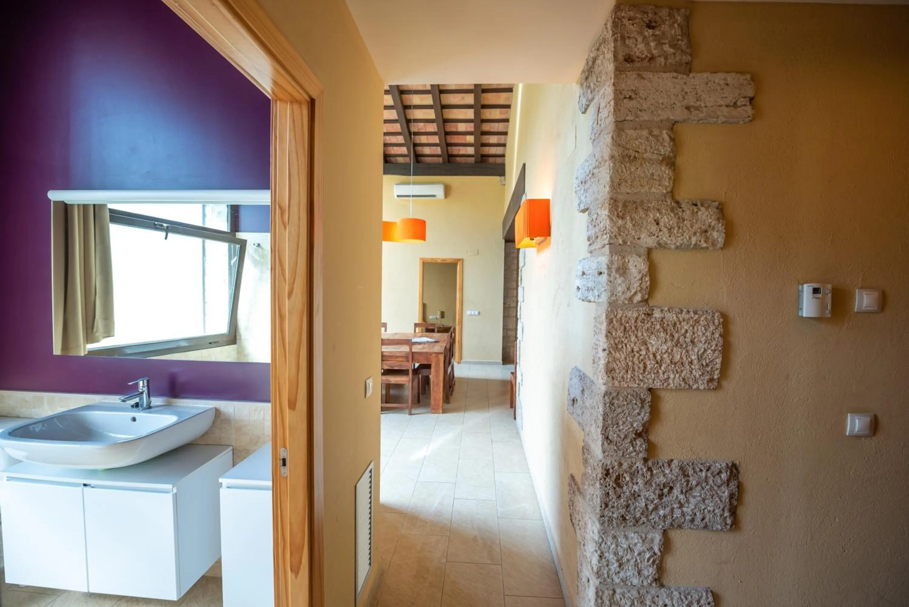 Dining area in L'Arcada de Fares