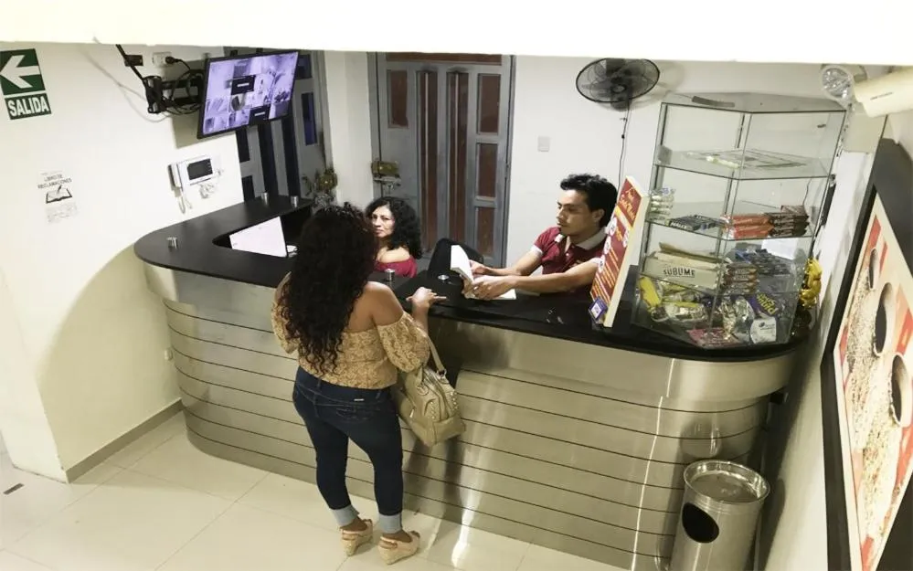 Lobby or reception in Hotel Santa Maria