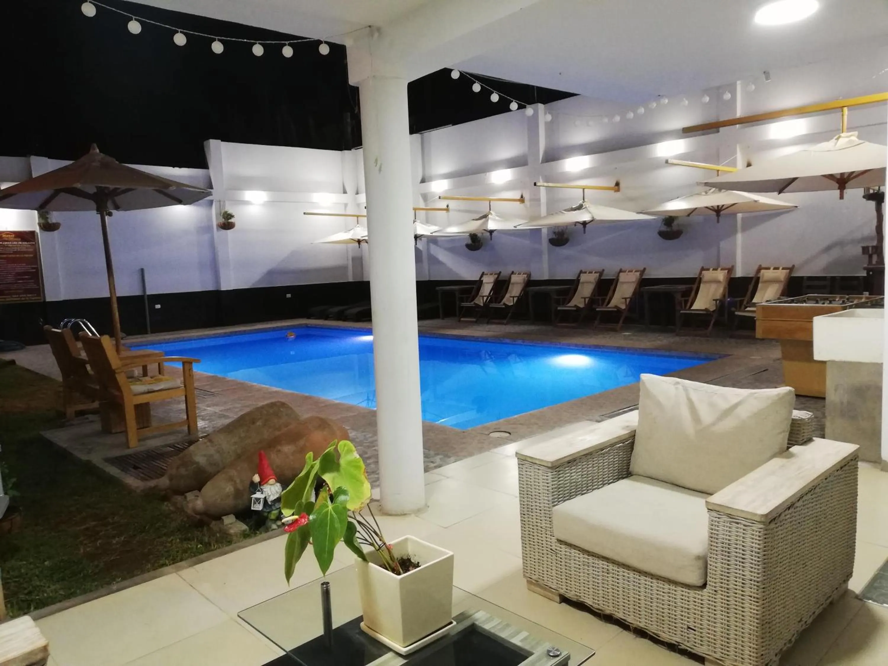 Pool view in Hotel Santa Maria