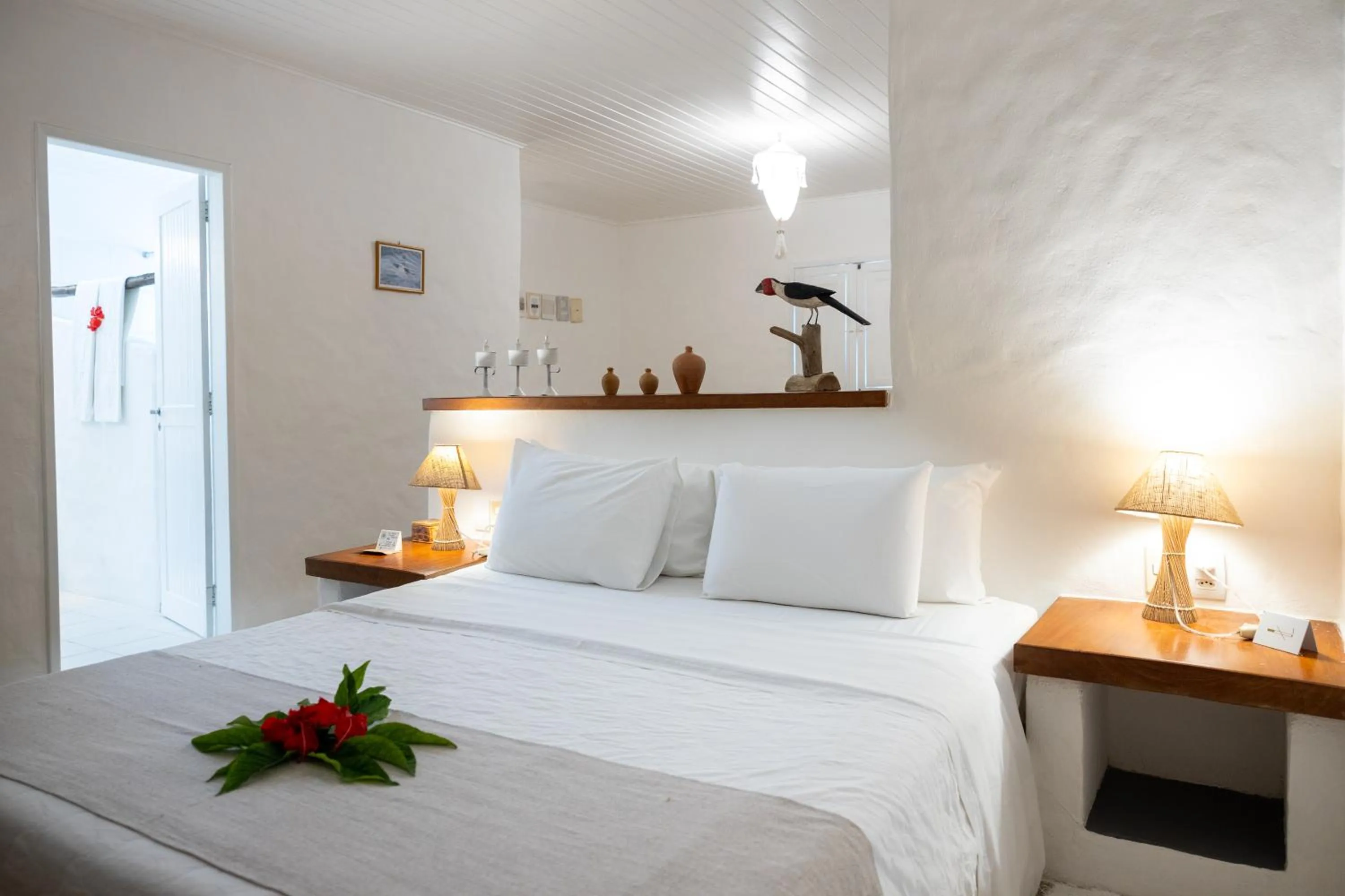 Bed in Aldeia Beijupirá Pousada