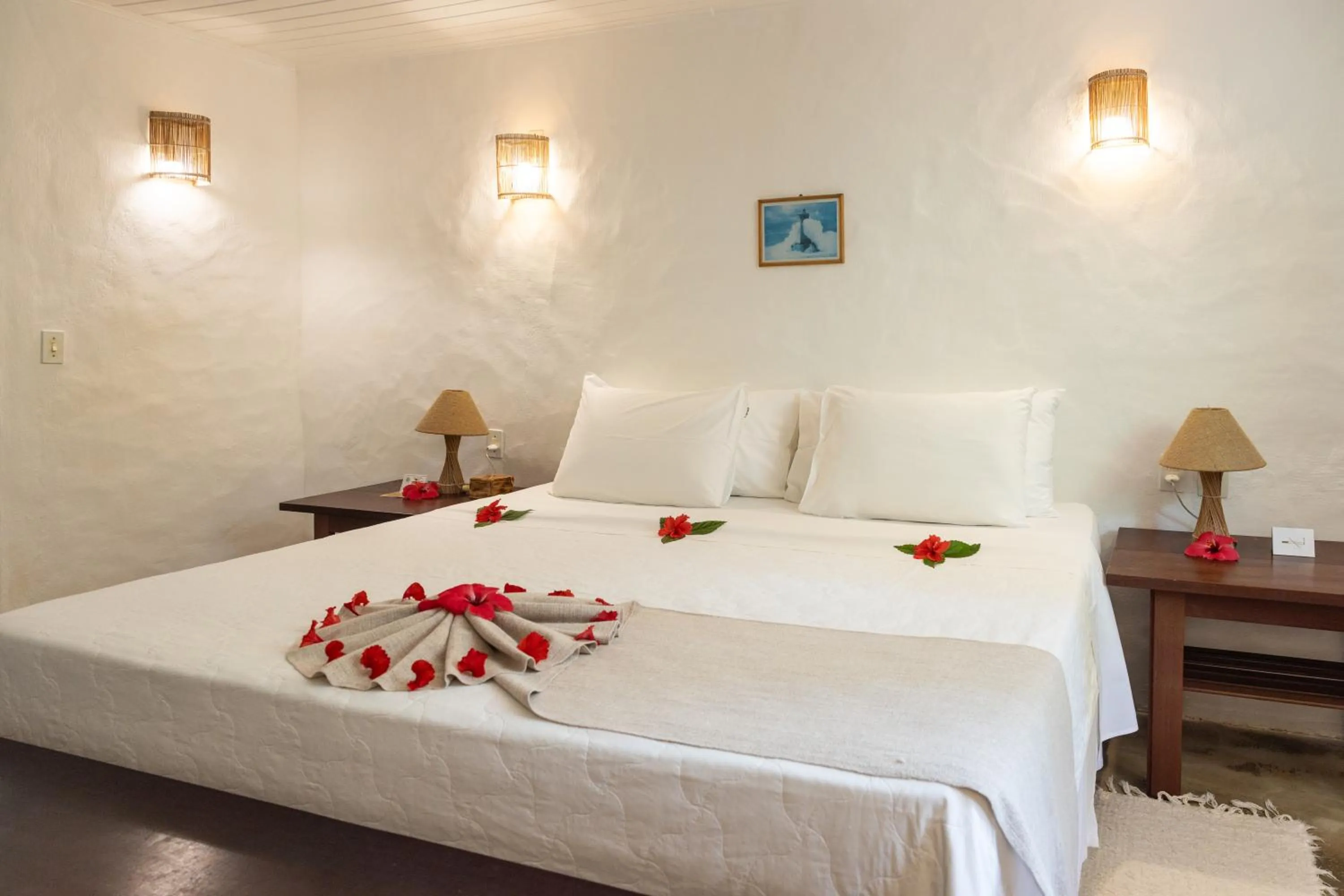 Bed in Aldeia Beijupirá Pousada