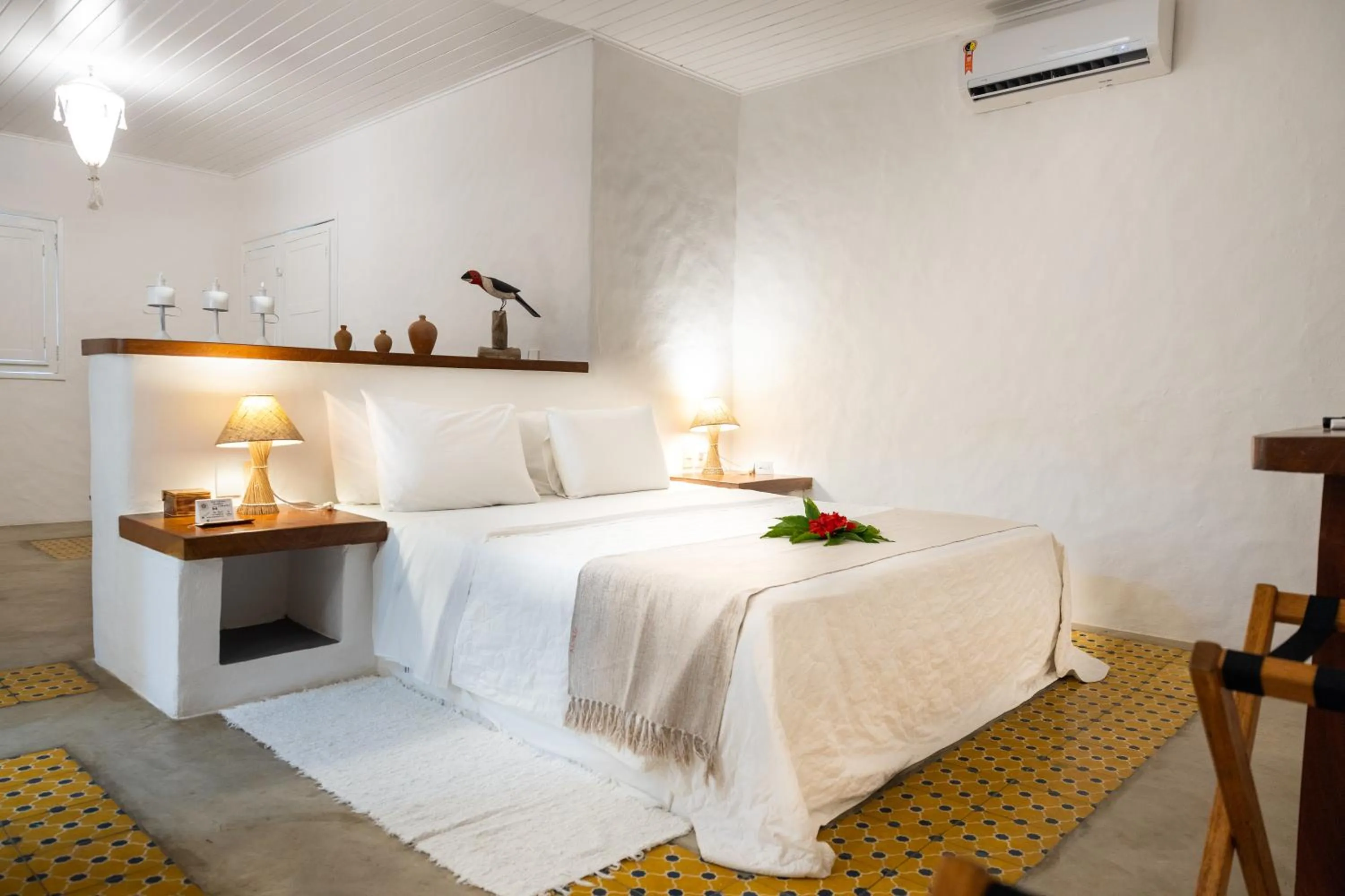 Bed in Aldeia Beijupirá Pousada