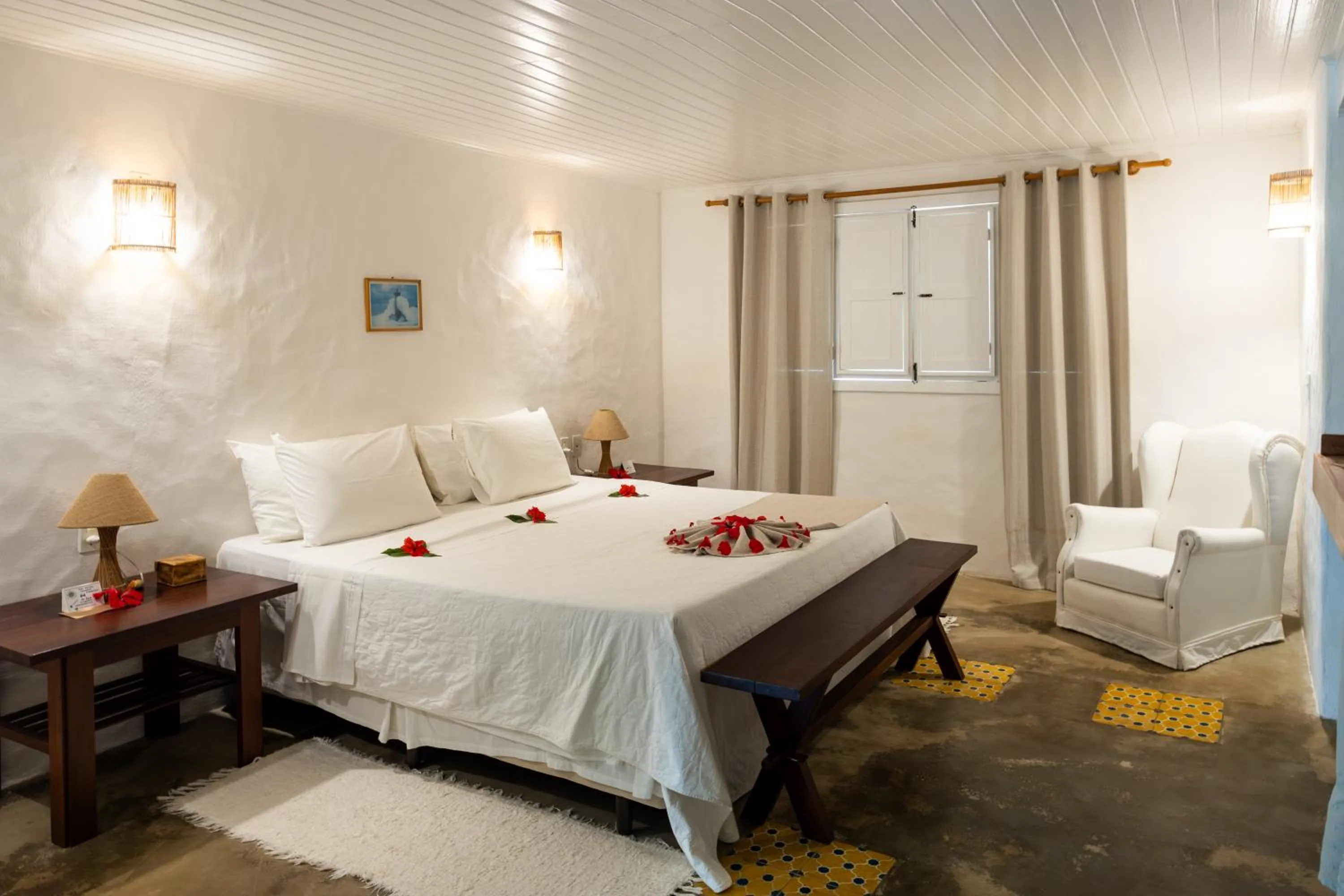 Bed in Aldeia Beijupirá Pousada