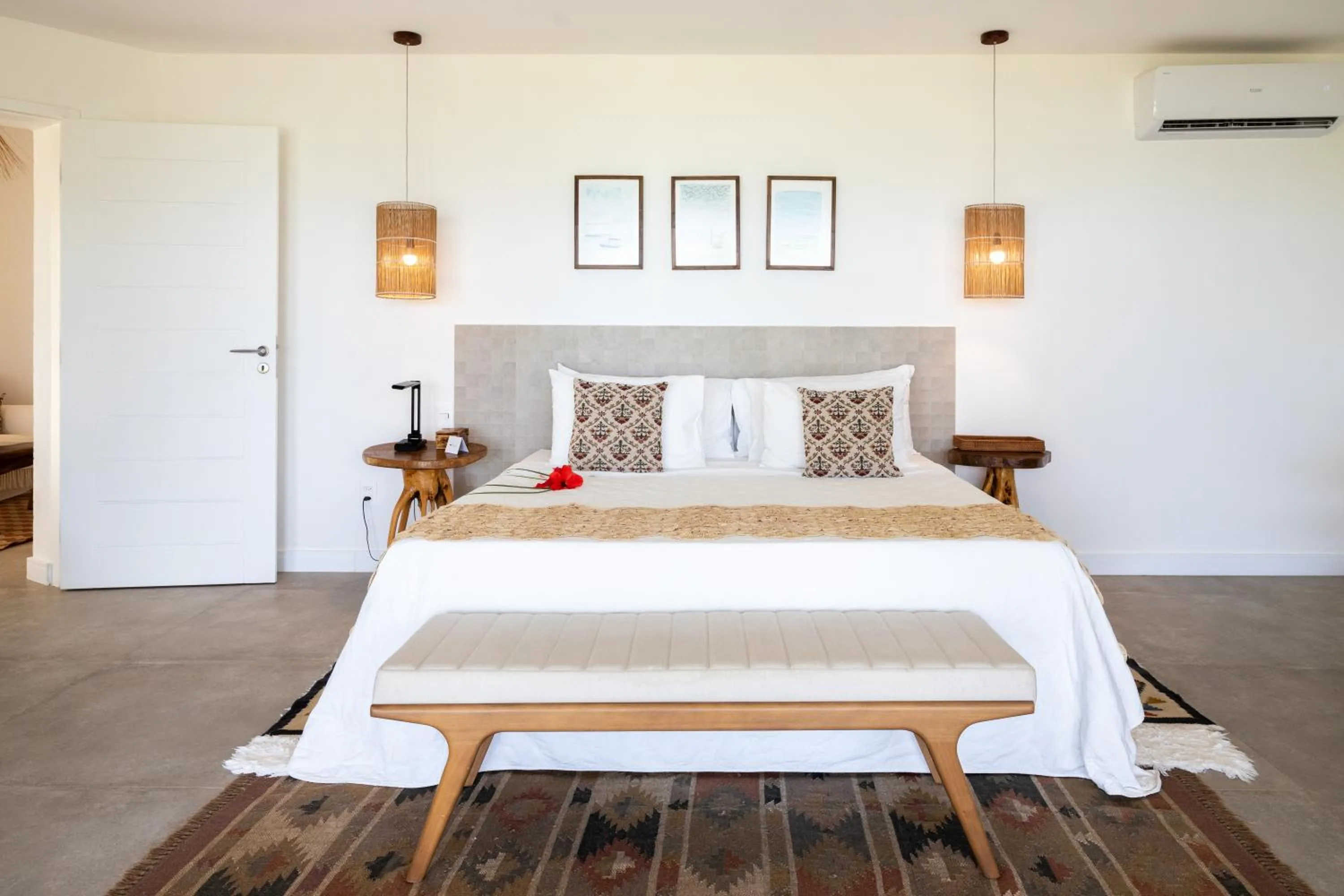 Bed in Aldeia Beijupirá Pousada