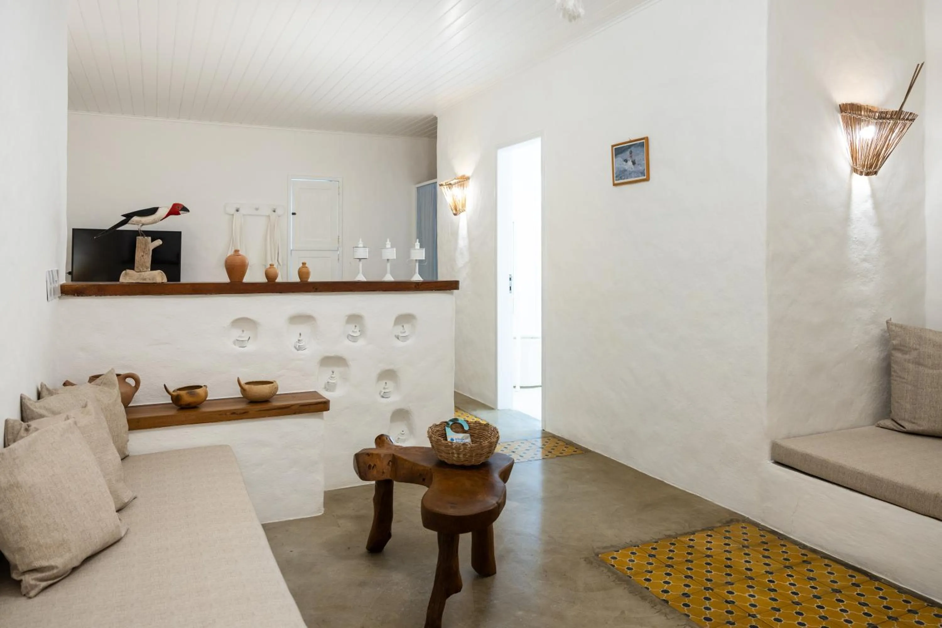 Living room in Aldeia Beijupirá Pousada