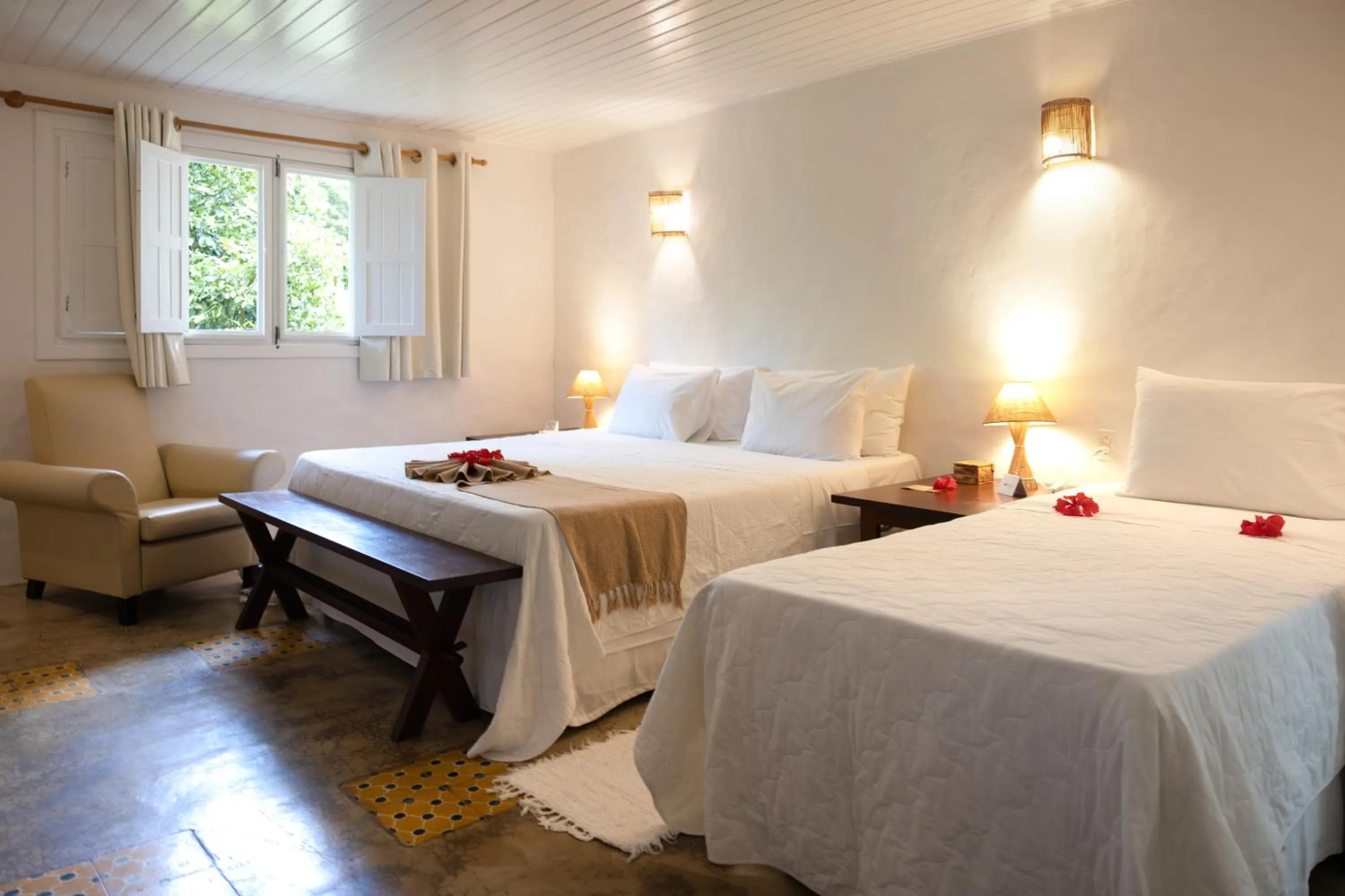 Bed in Aldeia Beijupirá Pousada