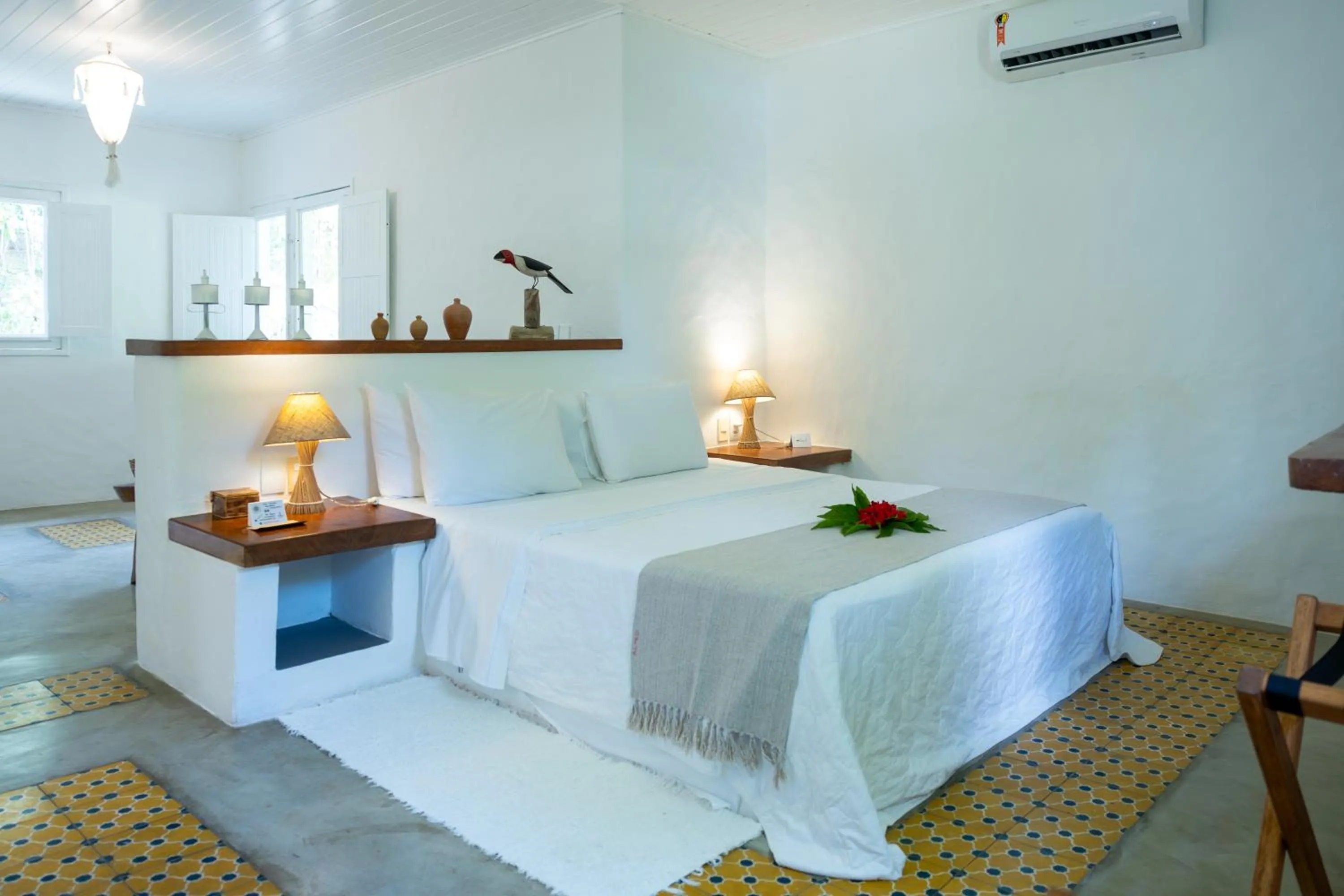 Bed in Aldeia Beijupirá Pousada