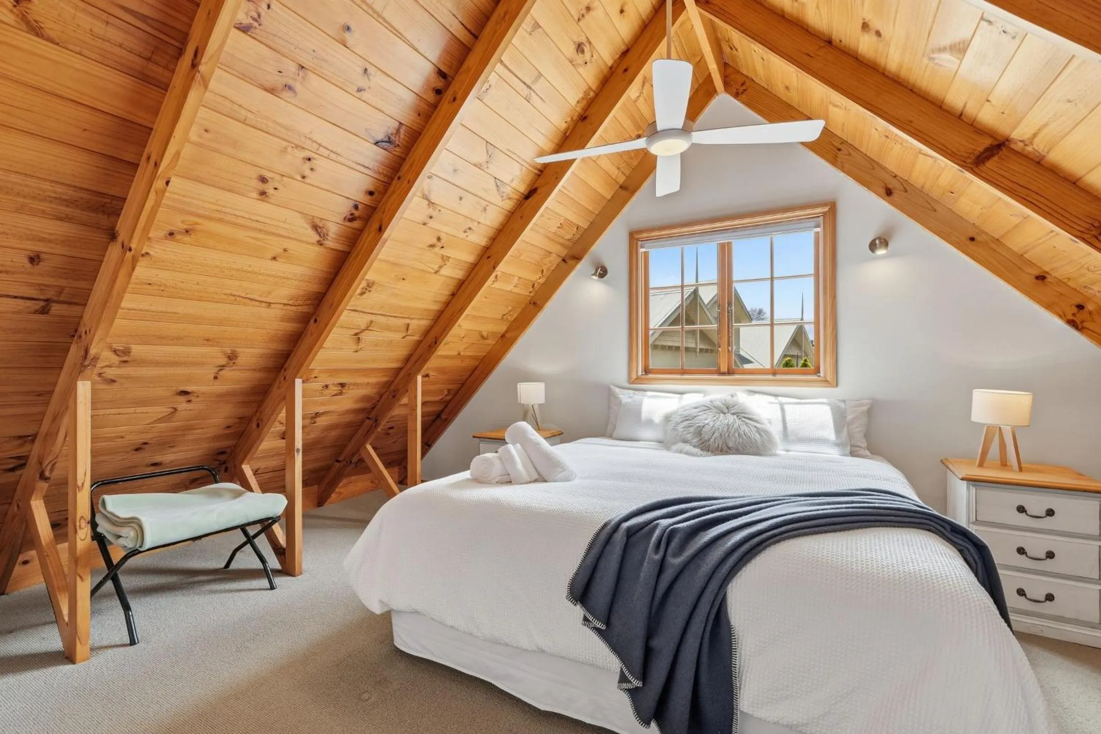Bed in Otago Cottage