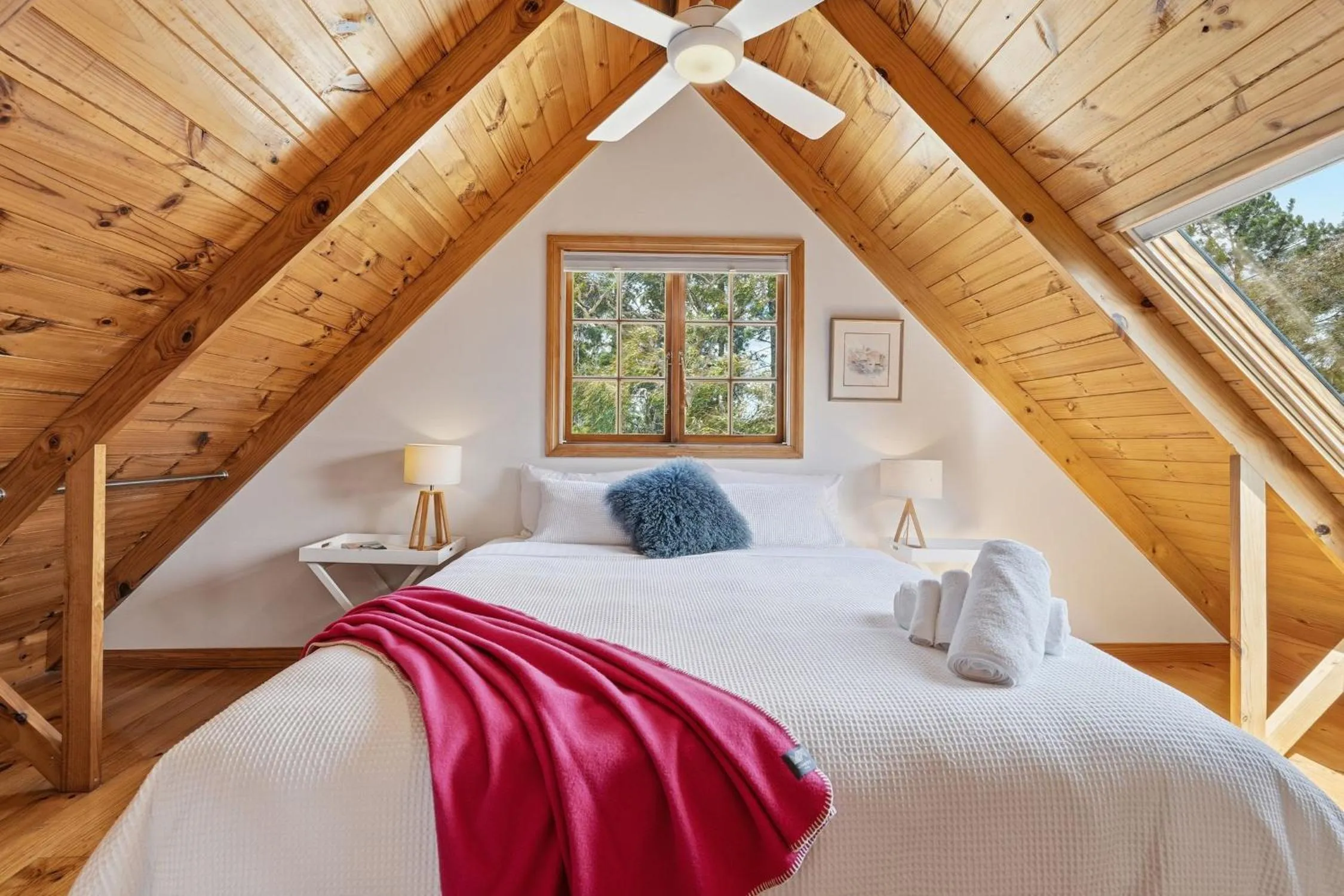 Bed in Otago Cottage