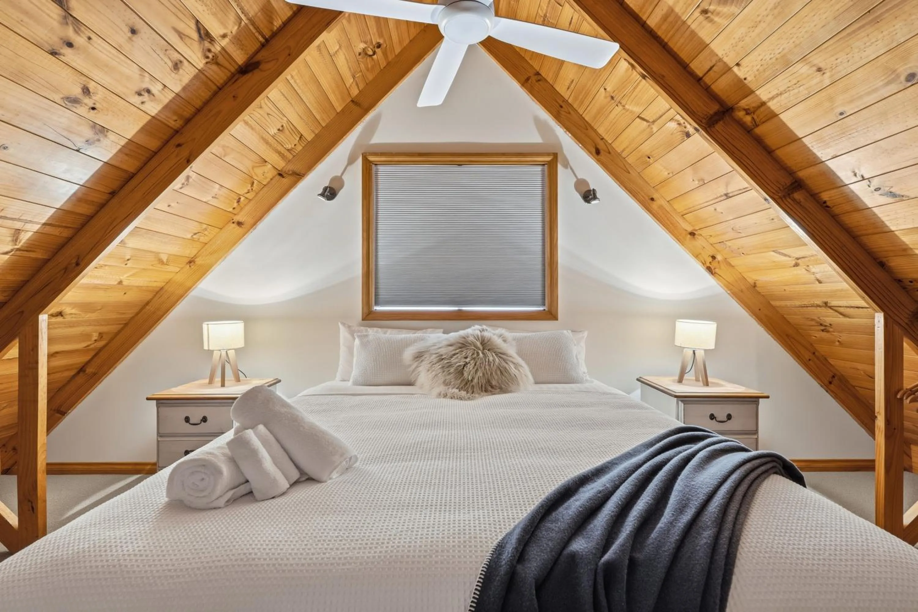 Bed in Otago Cottage