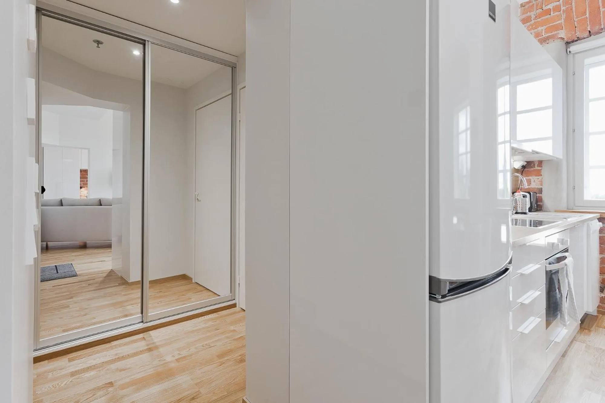 Kitchen or kitchenette in Forenom Serviced Apartments Turku Kakolanmäki