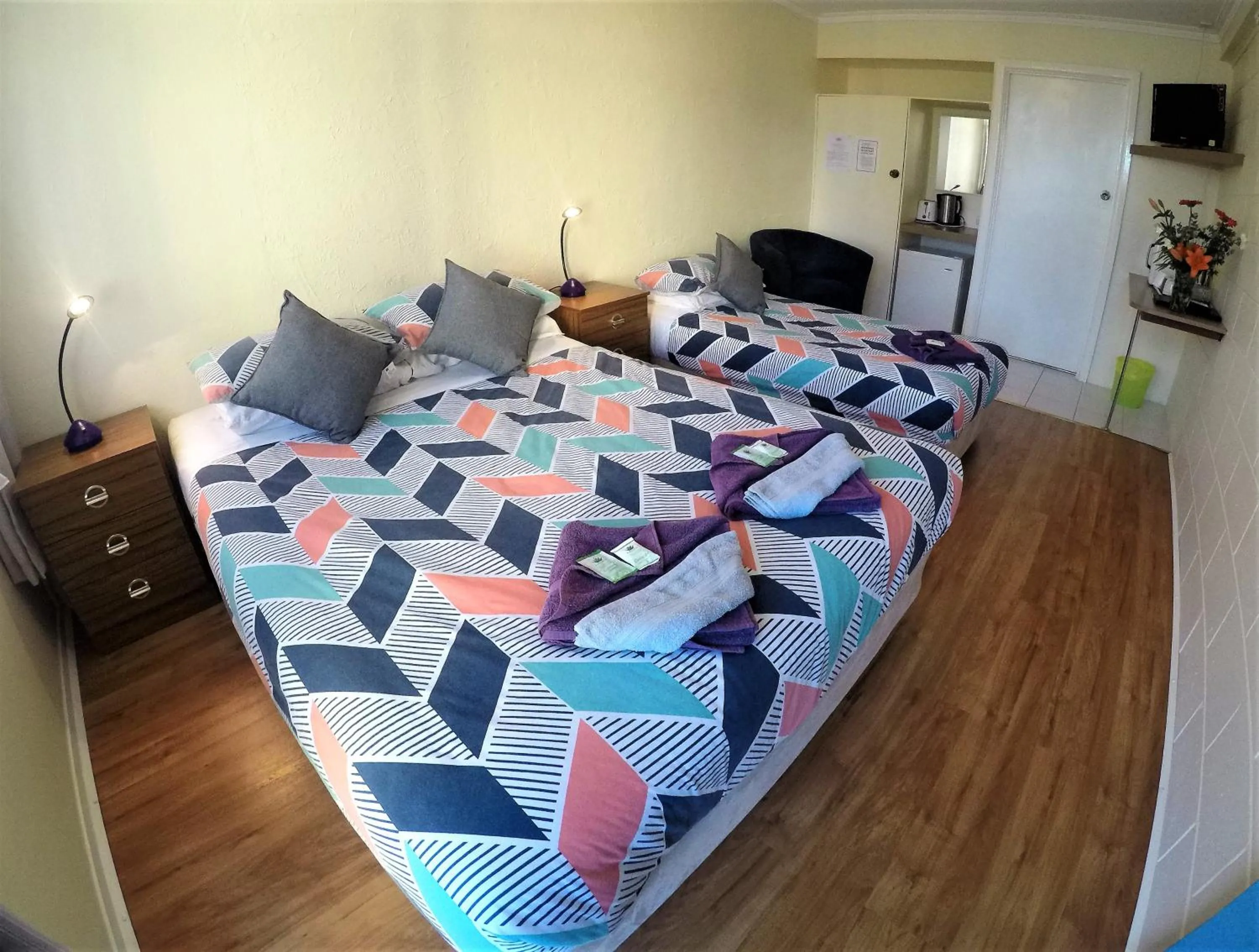 Bed in Turn-in Motel