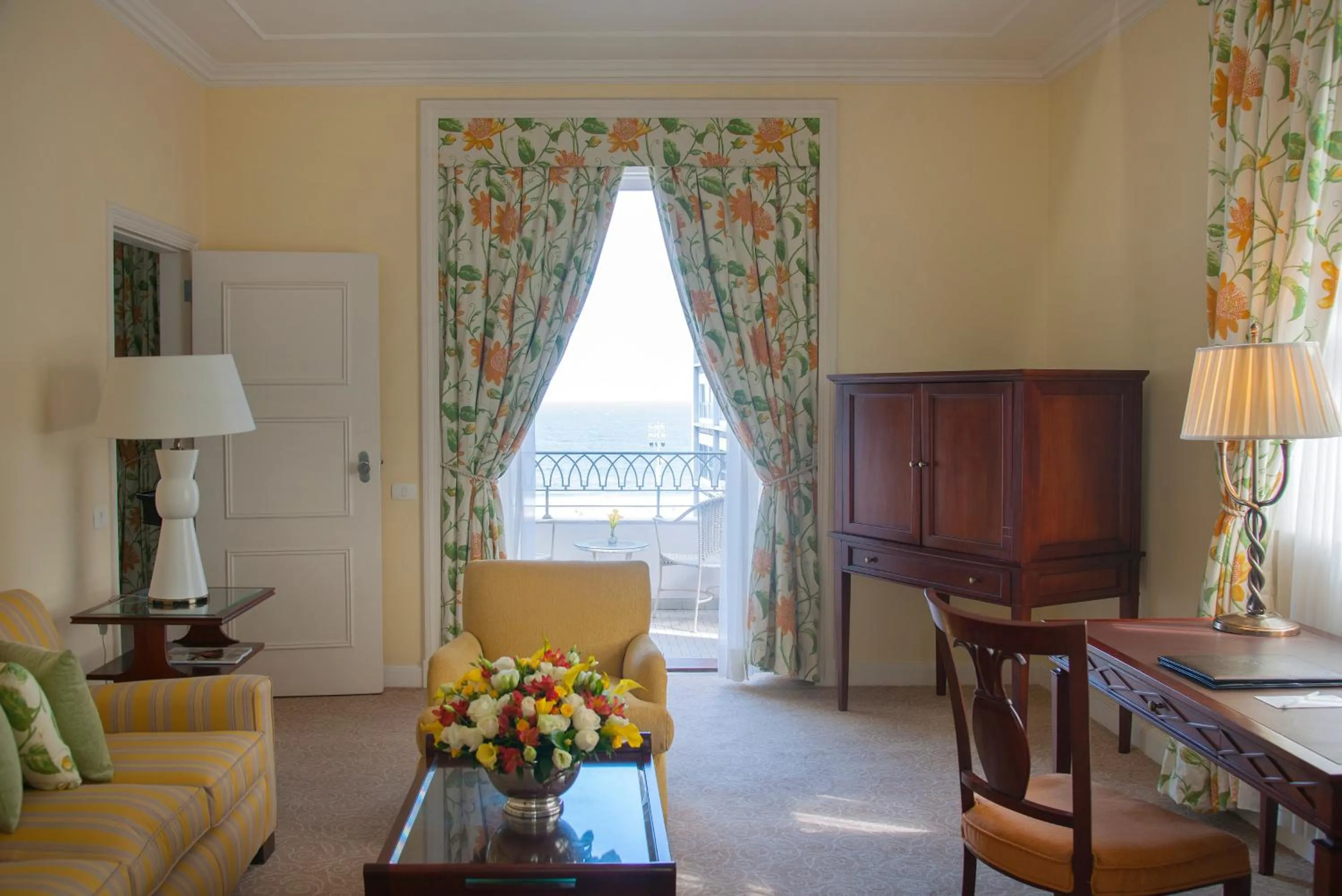 Living room in Copacabana Palace, A Belmond Hotel, Rio de Janeiro