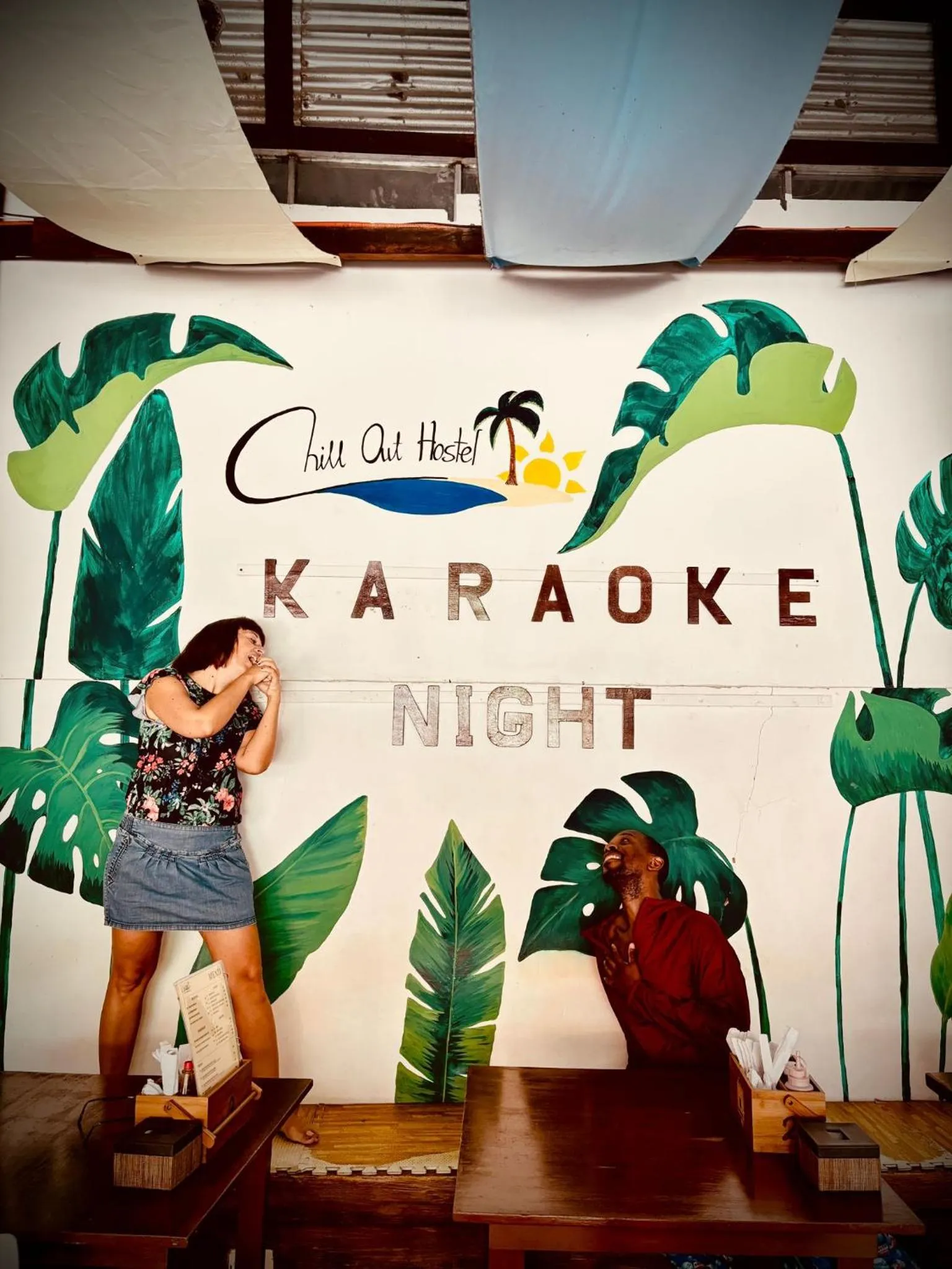 Karaoke in Chill Out Hostel