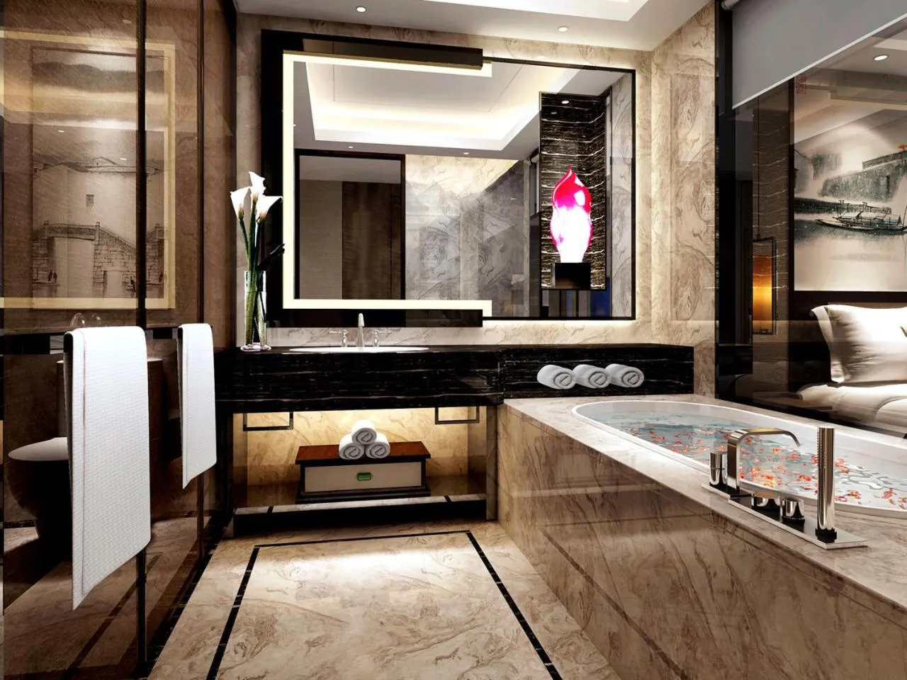 Bathroom in Wanda Realm Yiwu